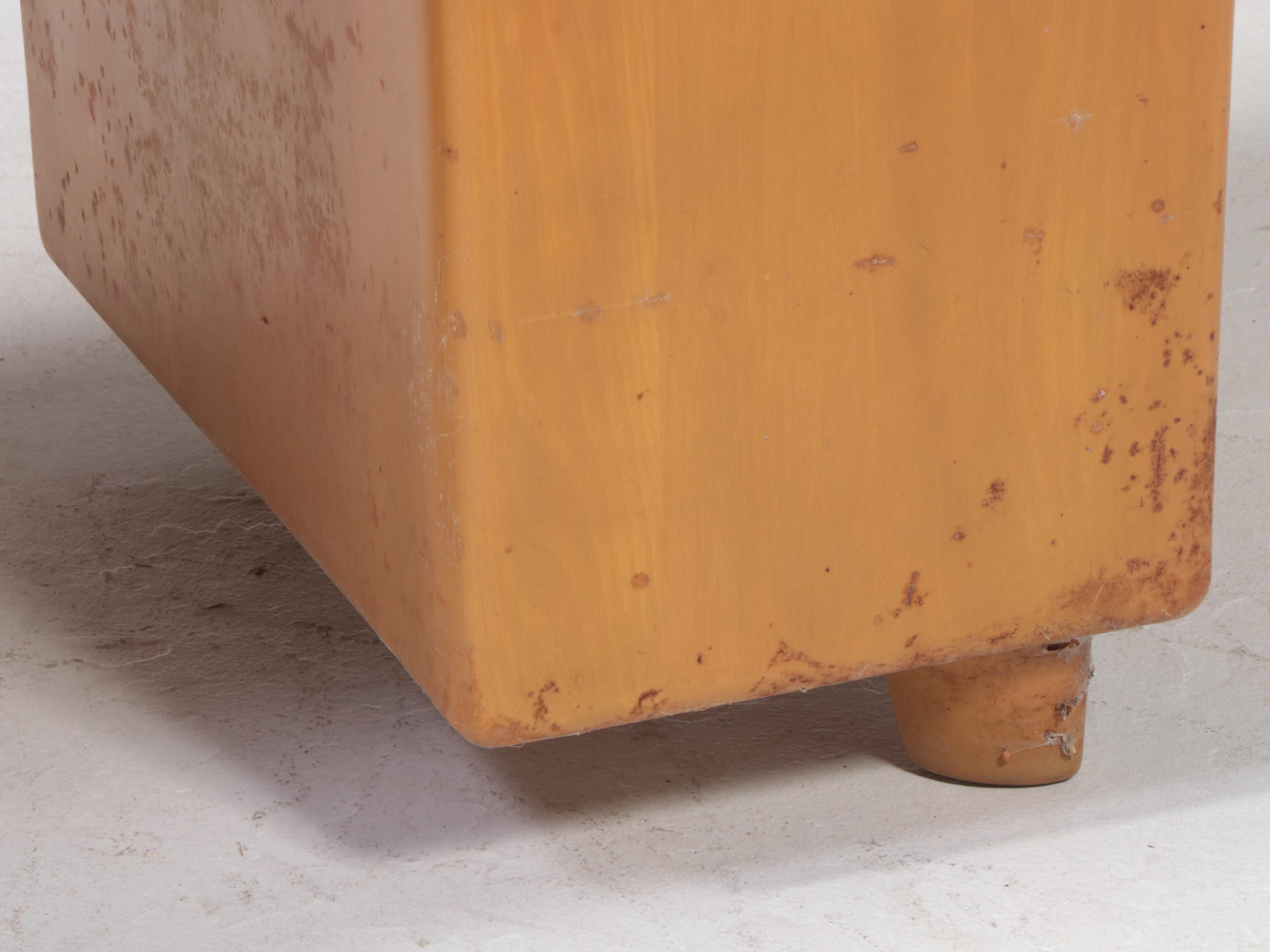 Heywood-Wakefield Mid Century Modern Double-Pedestal Desk with Bookshelves