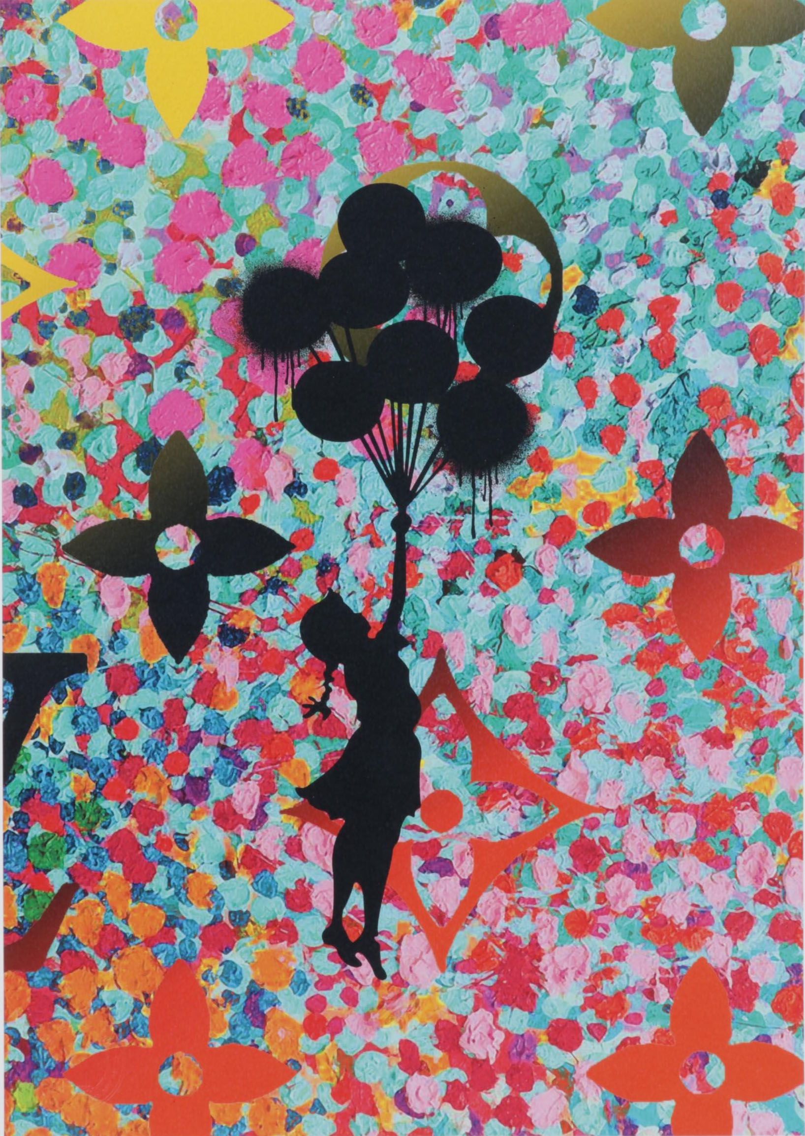 Death NYC Pop Art Graphic Print Homage to Banksy and Louis Vuitton, 2020