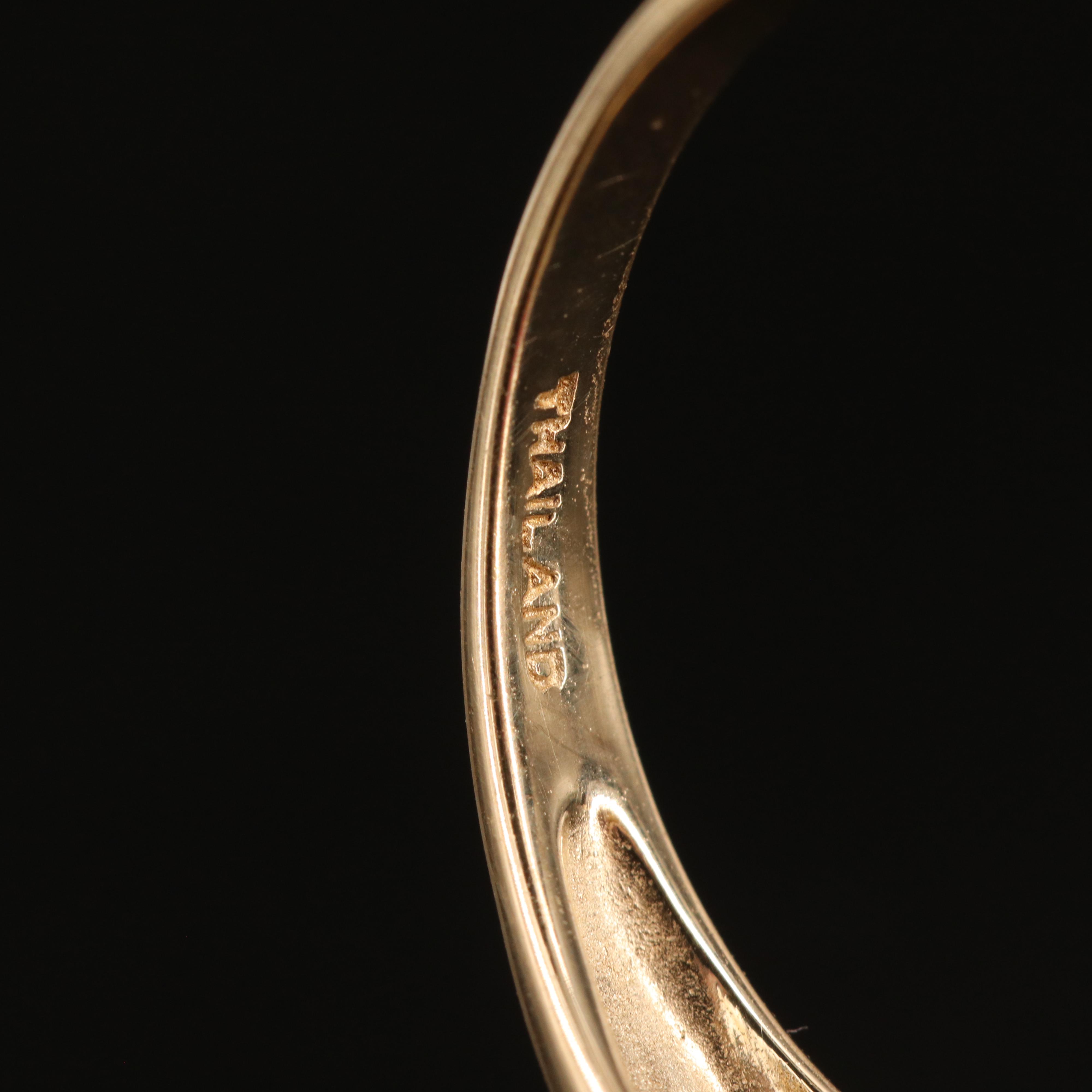 10K Corundum and Pavé Diamond Ring