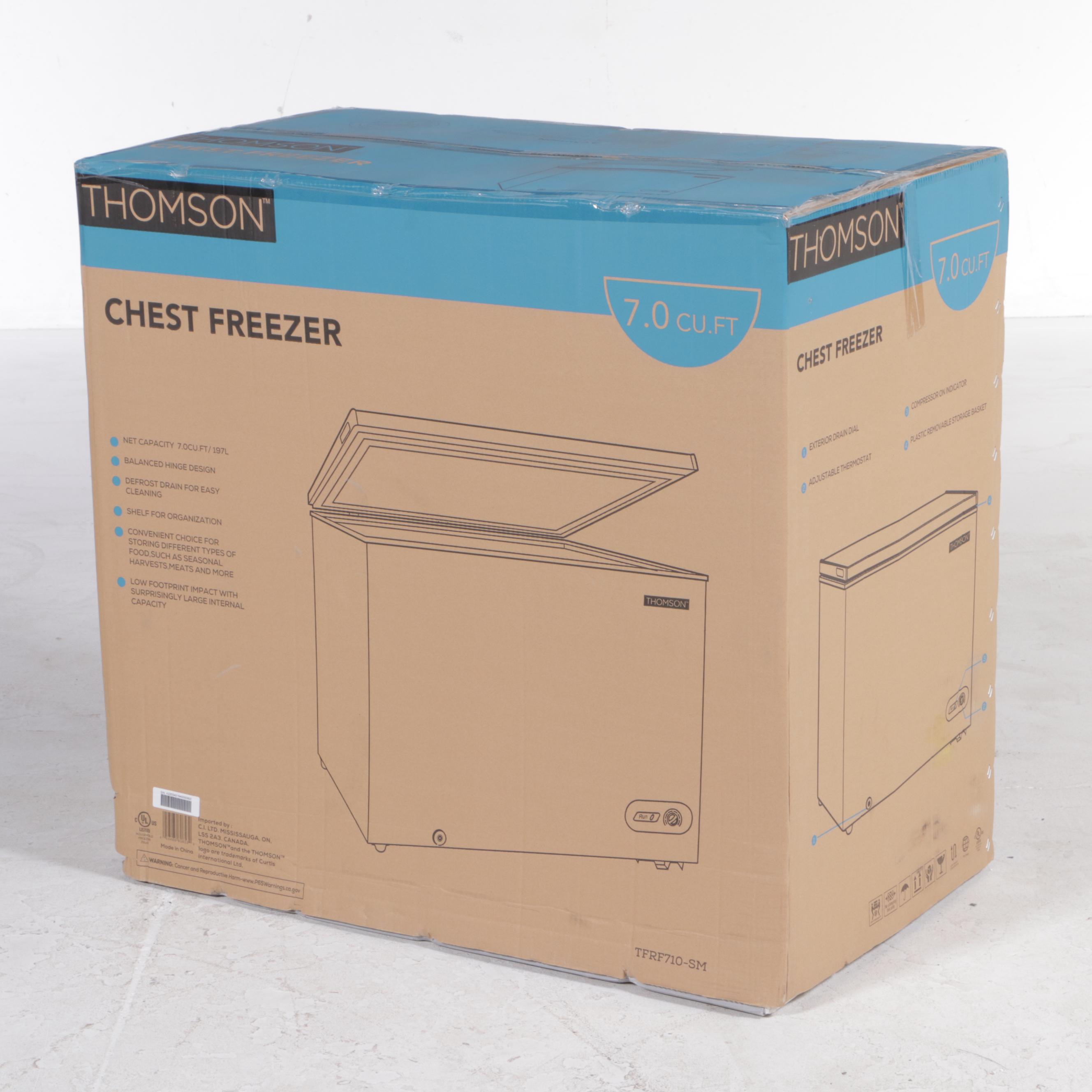 Thomson 7.0 Cu. Ft. White Chest Freezer