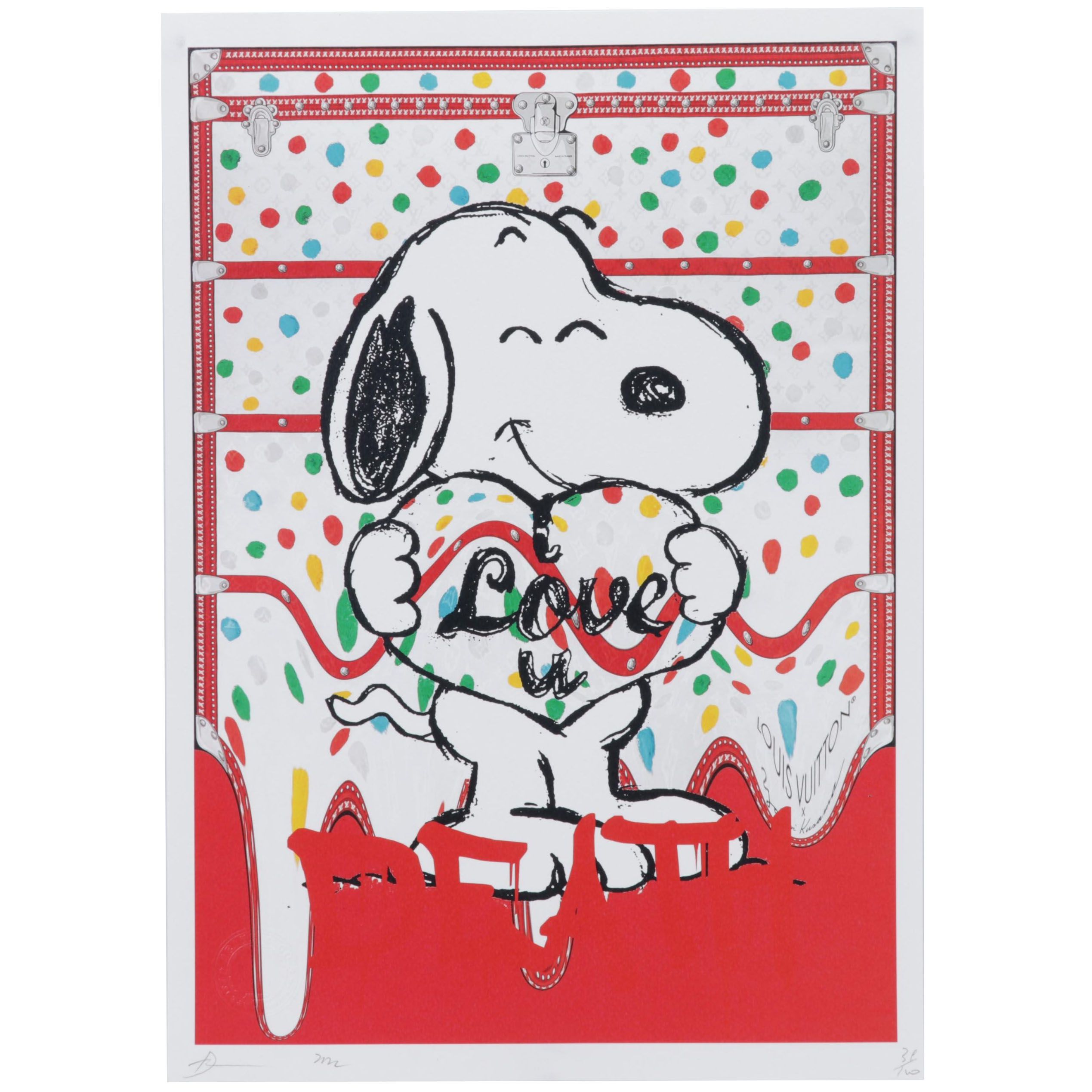 Death NYC Pop Art Graphic Print Featuring Snoopy, 2022