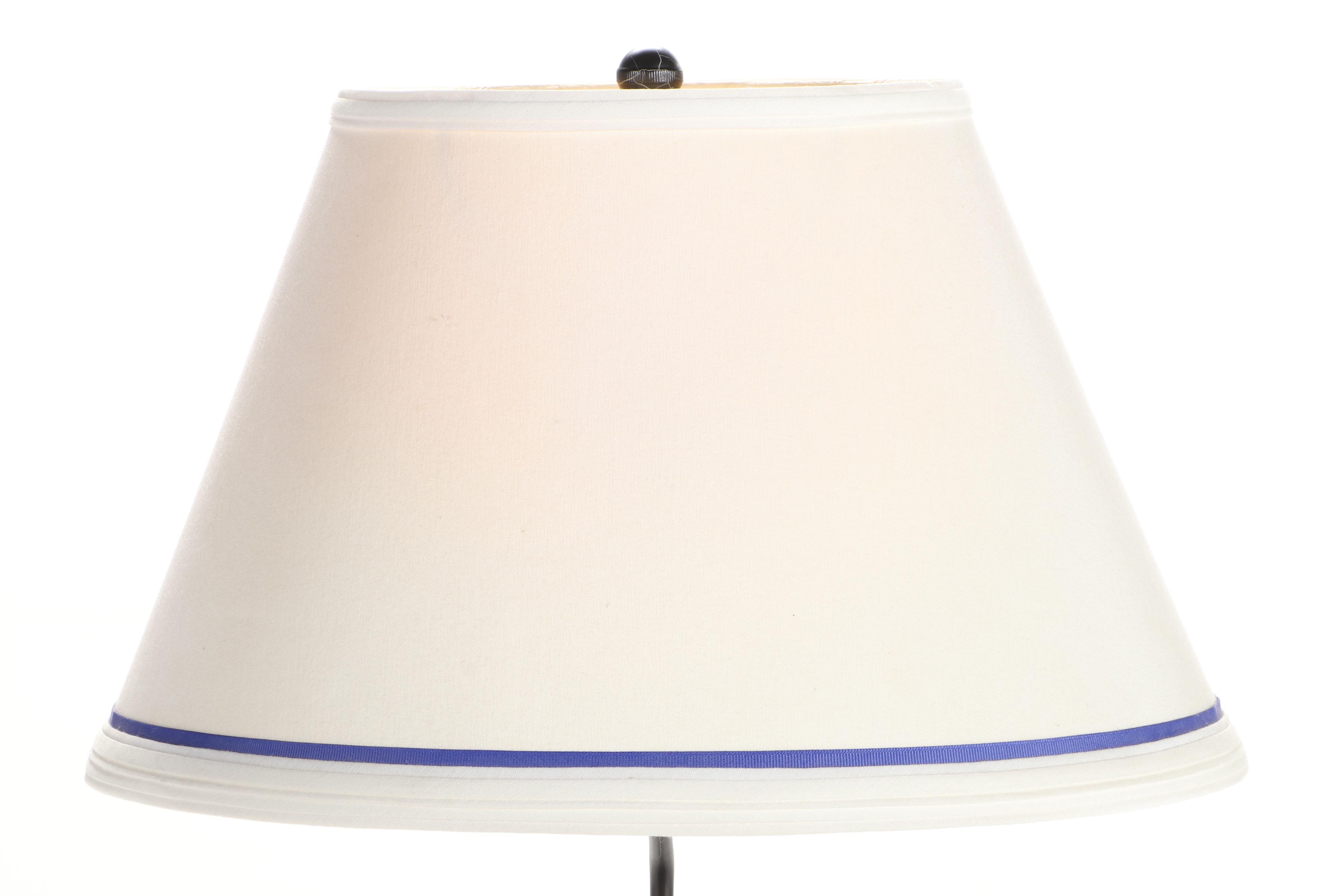 Frederick Cooper Chinese Blue and White Porcelain Elephant Table Lamp, 21st C