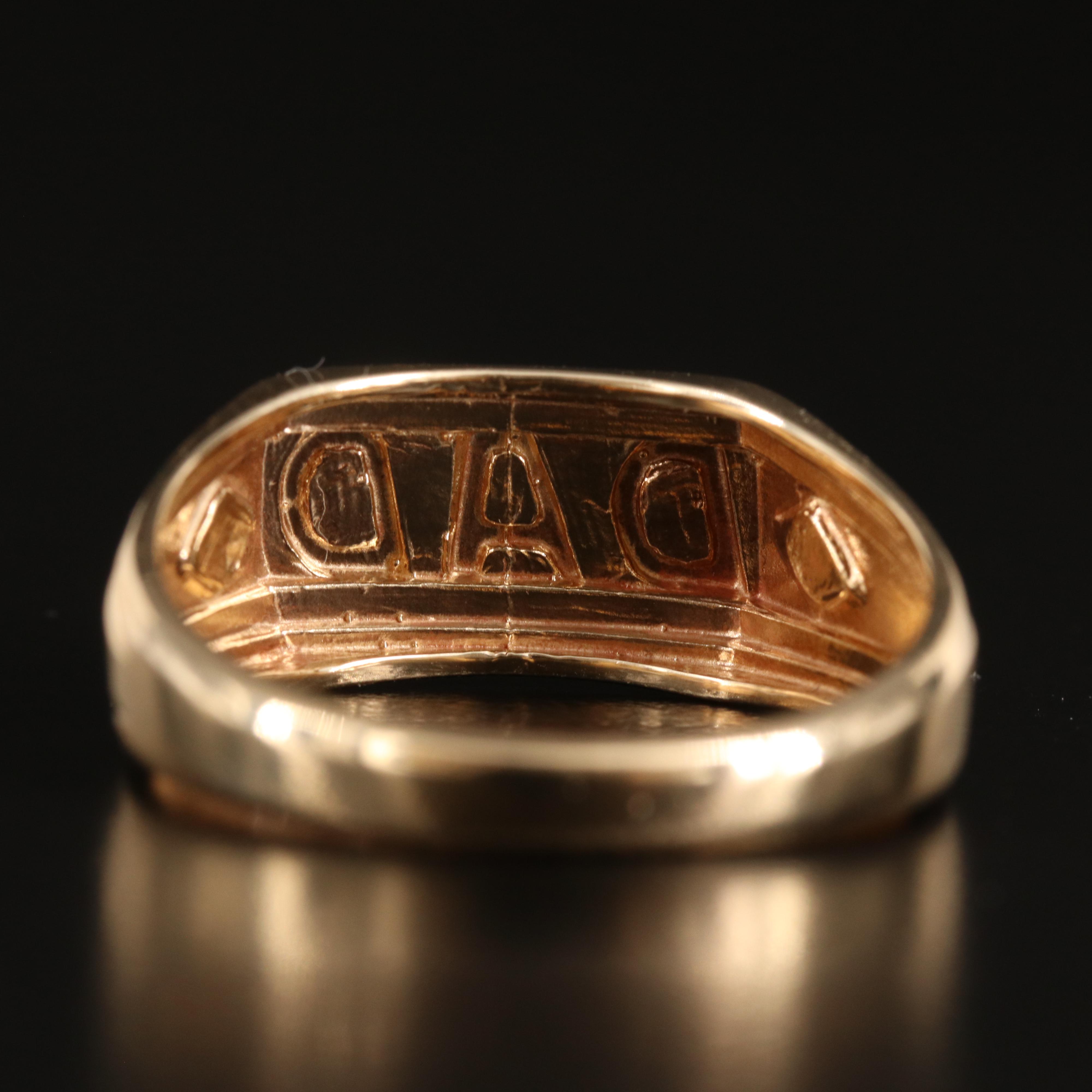 10K 0.01 CTW Diamond "DAD" Ring