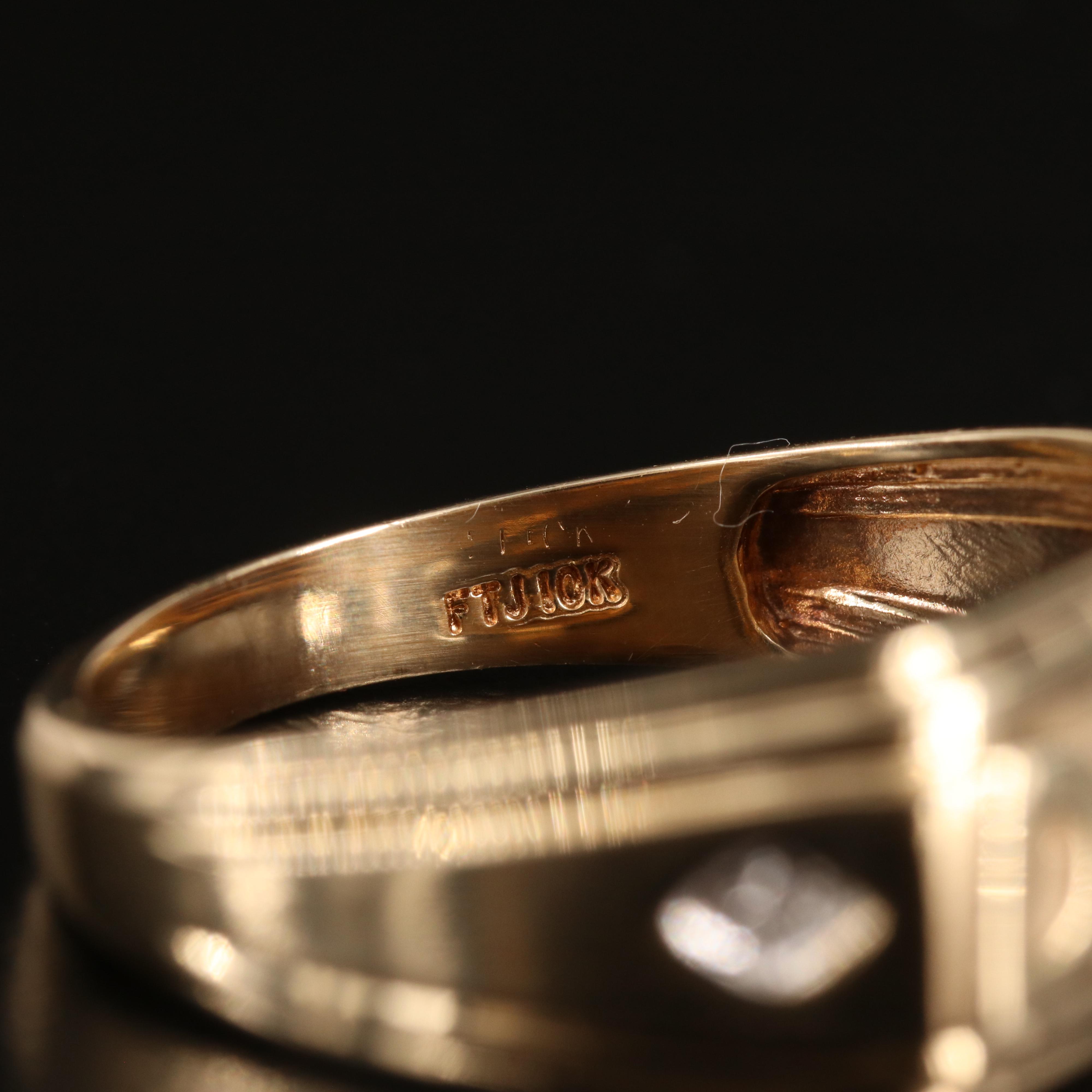 10K 0.01 CTW Diamond "DAD" Ring