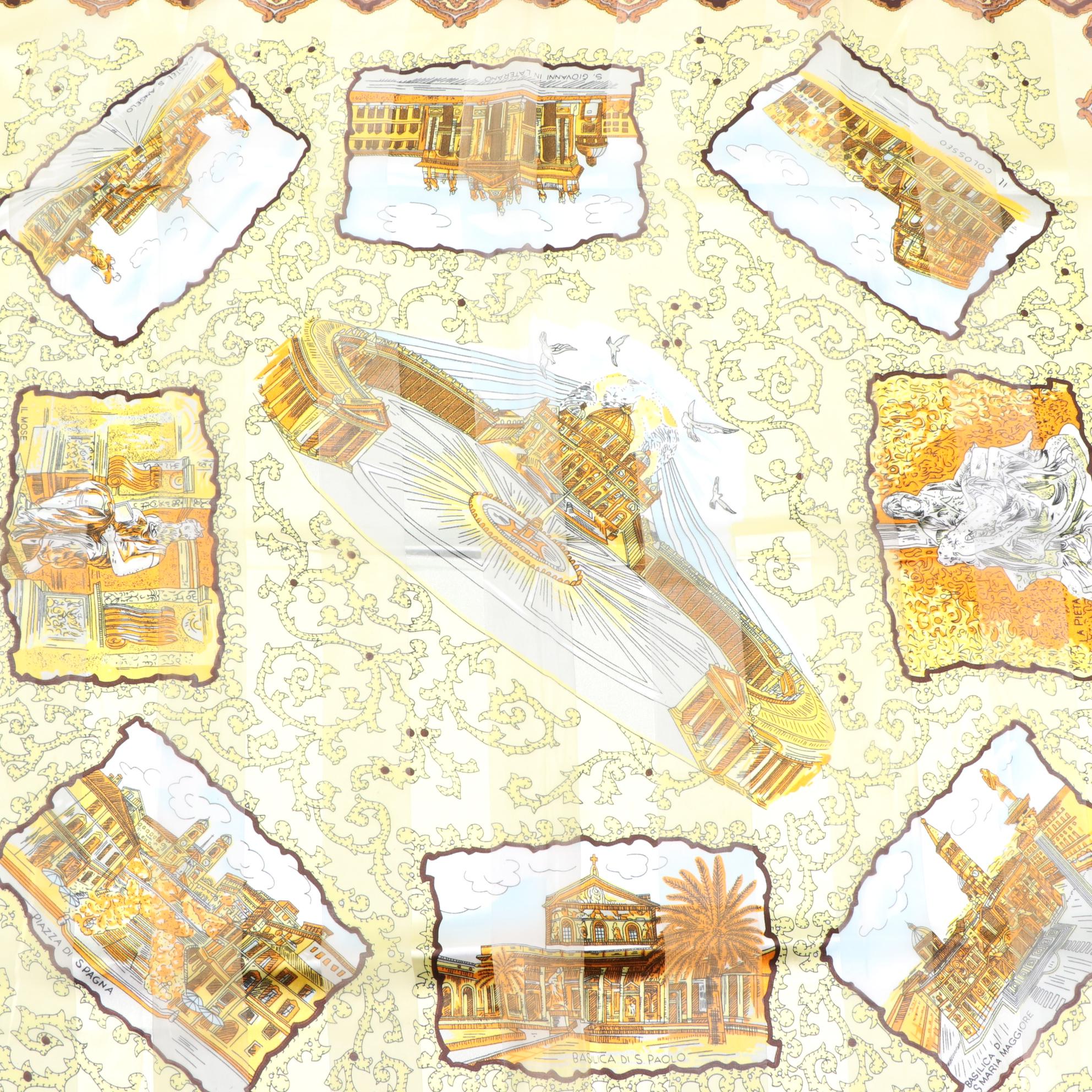 Cacharel Floral Paisley Print Scarf with Other Destination Scarves