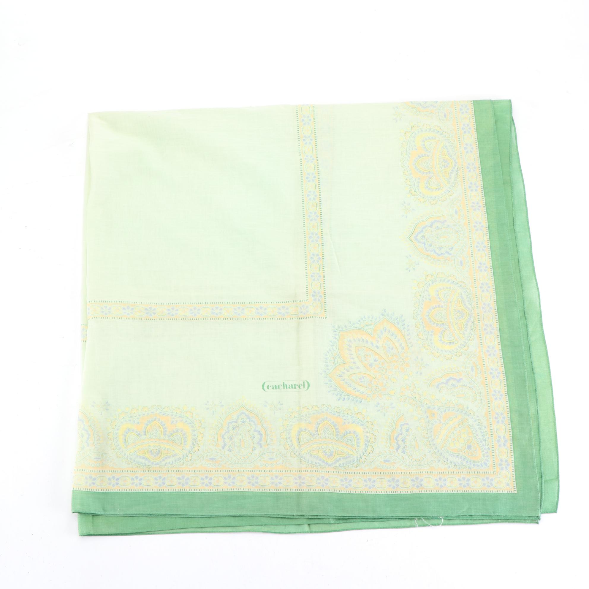 Cacharel Floral Paisley Print Scarf with Other Destination Scarves