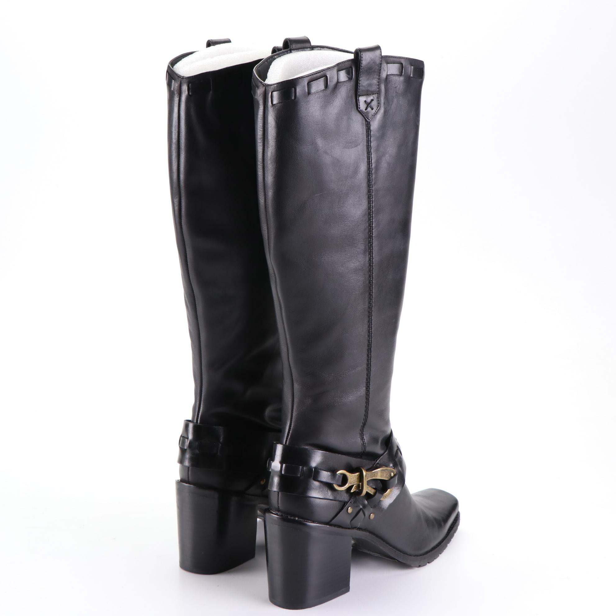 Jessica Simpson Lanasi Harness Boots in Barroso Leather with Box