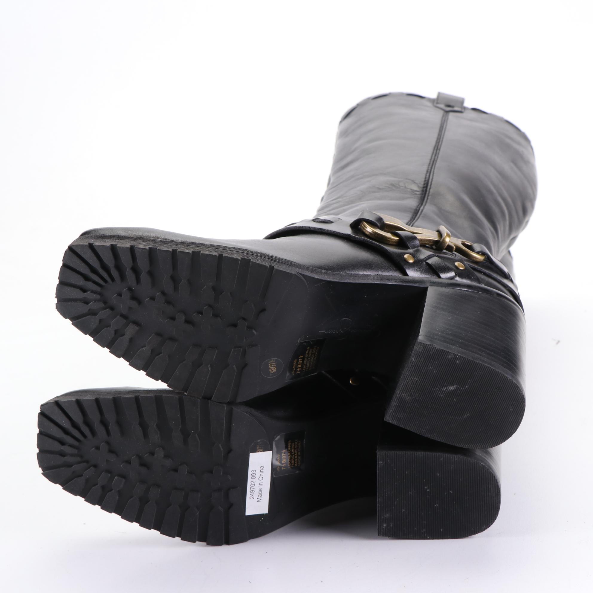 Jessica Simpson Lanasi Harness Boots in Barroso Leather with Box