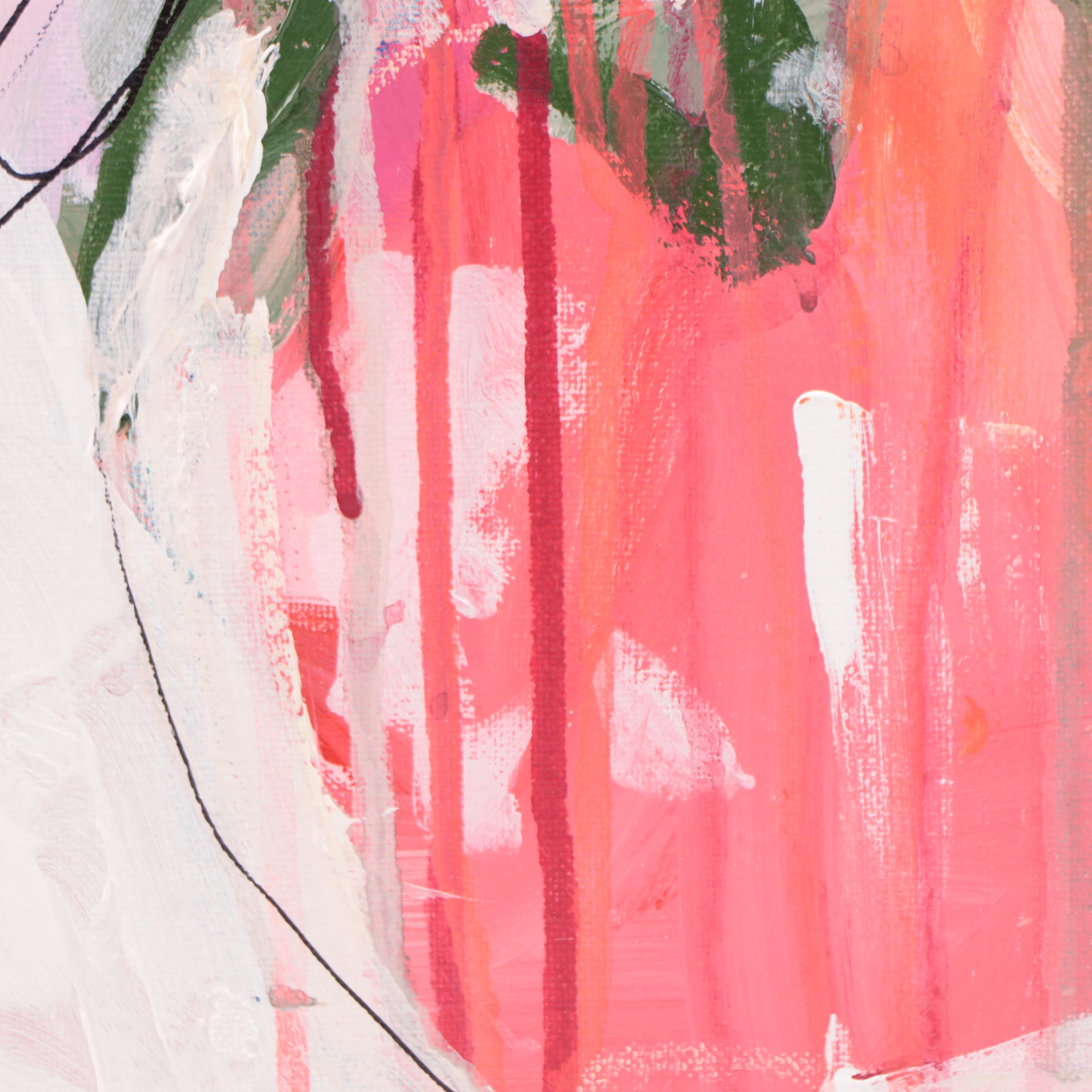 Kait Roberts Floral Mixed Media Painting, 2023