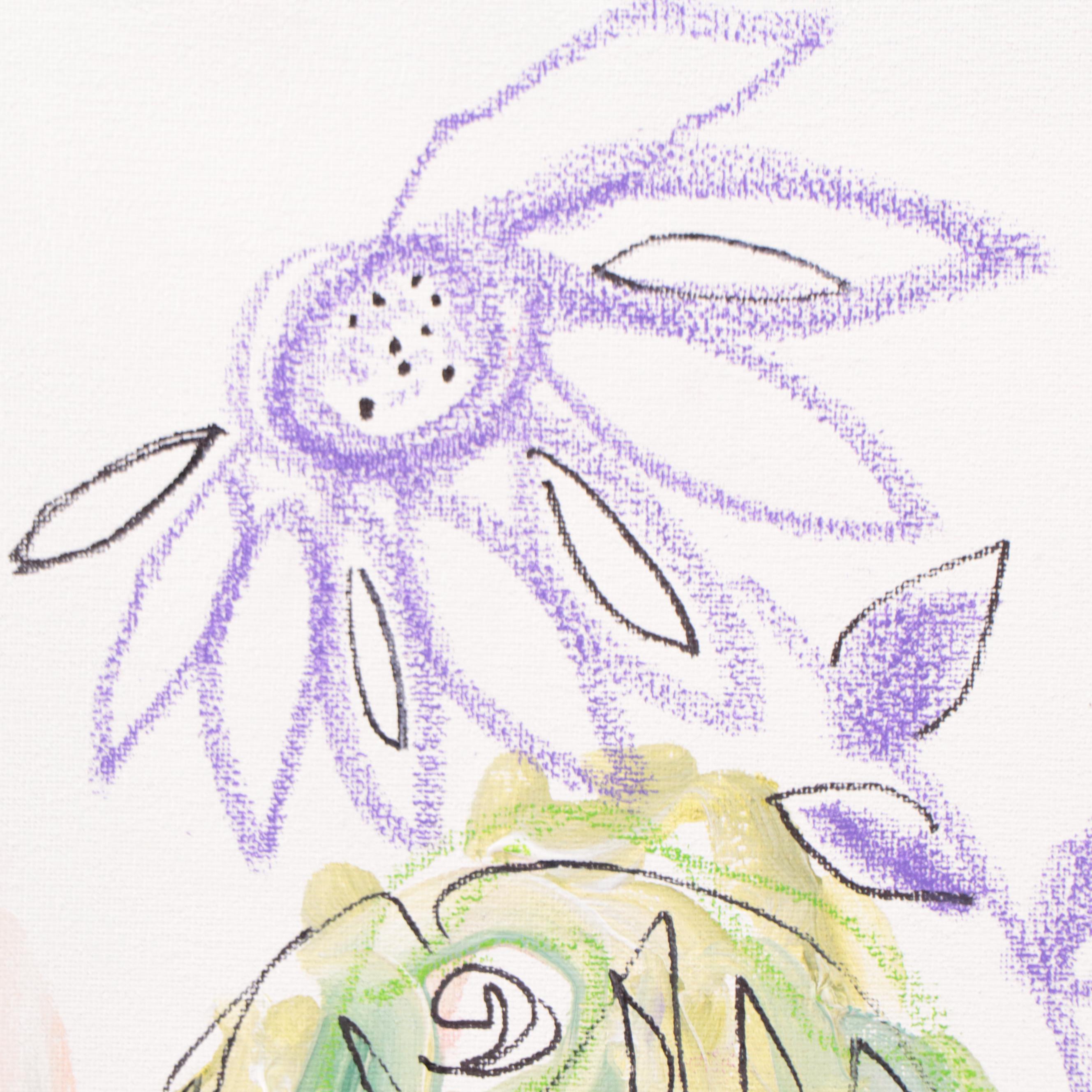 Kait Roberts Mixed Media Painting "Take a Break and Have Some Fun," 2023