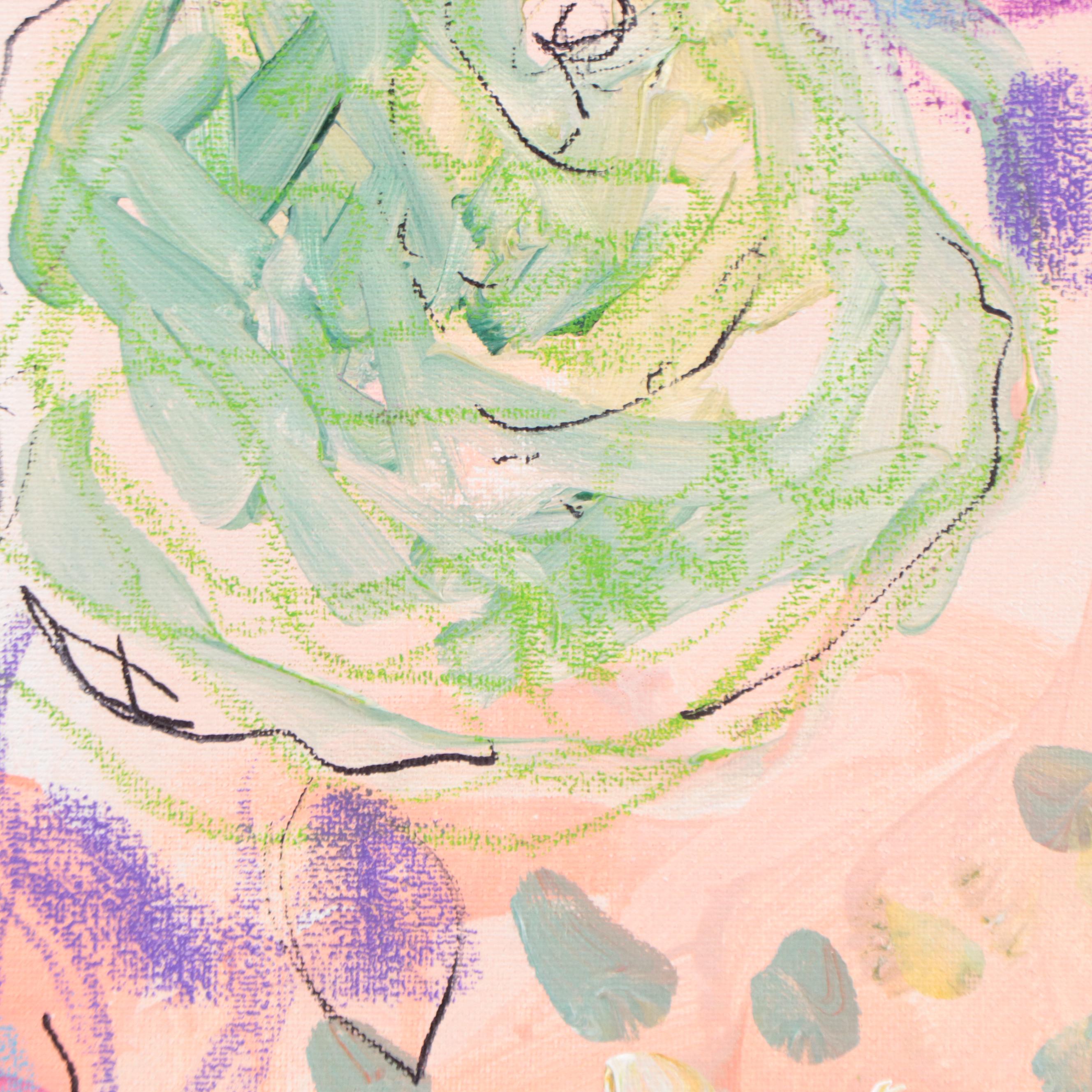 Kait Roberts Mixed Media Painting "Take a Break and Have Some Fun," 2023