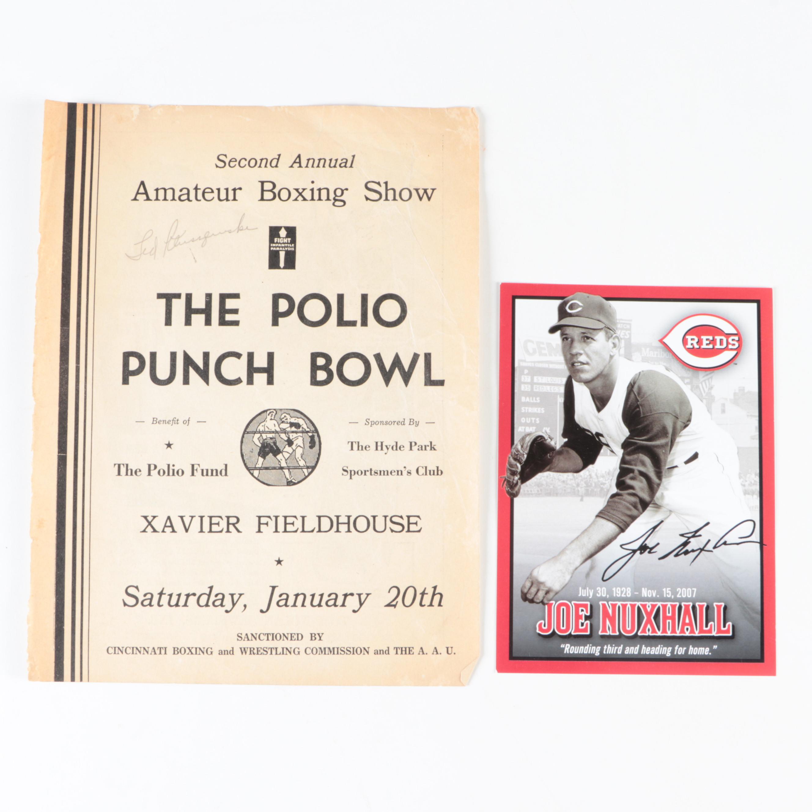 Kluzewski, Nuxhall, Sabo Signed with More Cincinnati Reds Posters and Prints,