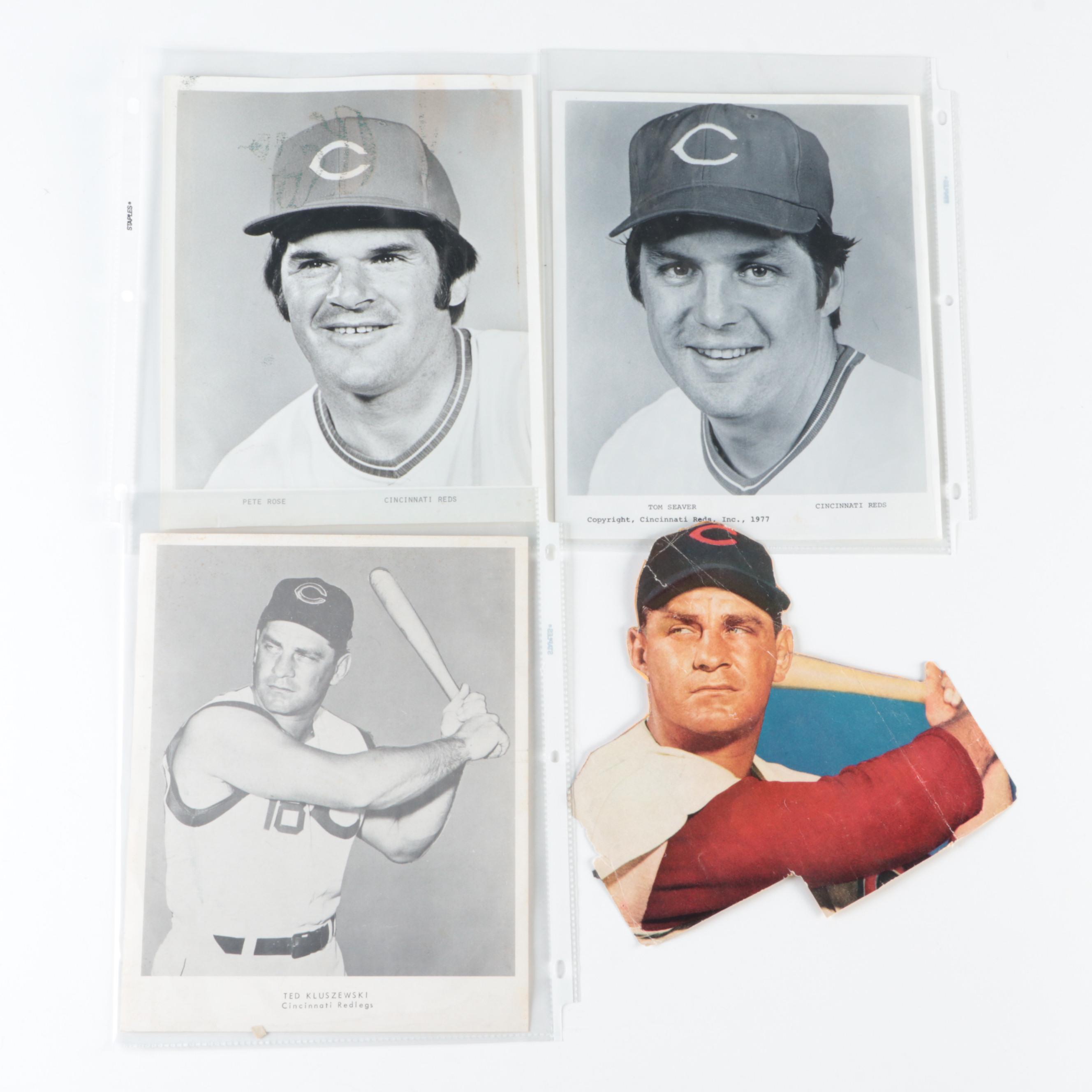 Kluzewski, Nuxhall, Sabo Signed with More Cincinnati Reds Posters and Prints,