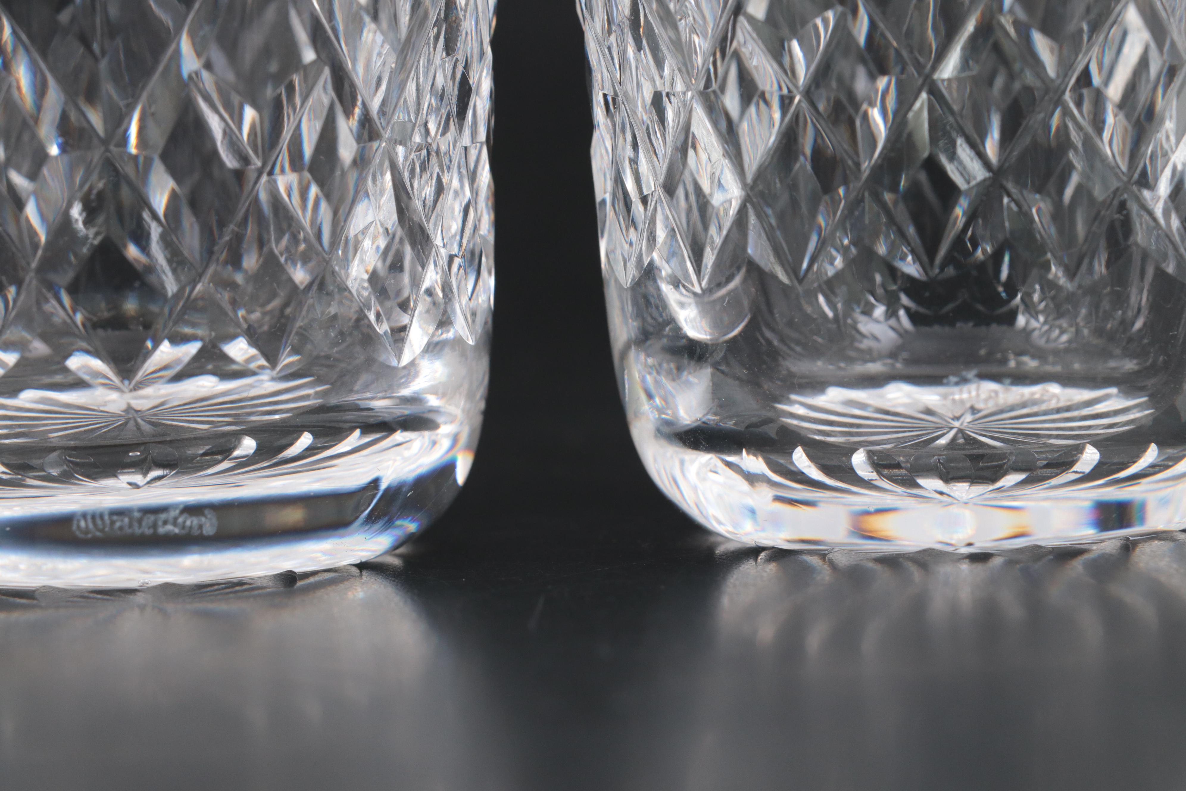 Waterford Crystal "Lismore" Old Fashioned and Highball Glasses