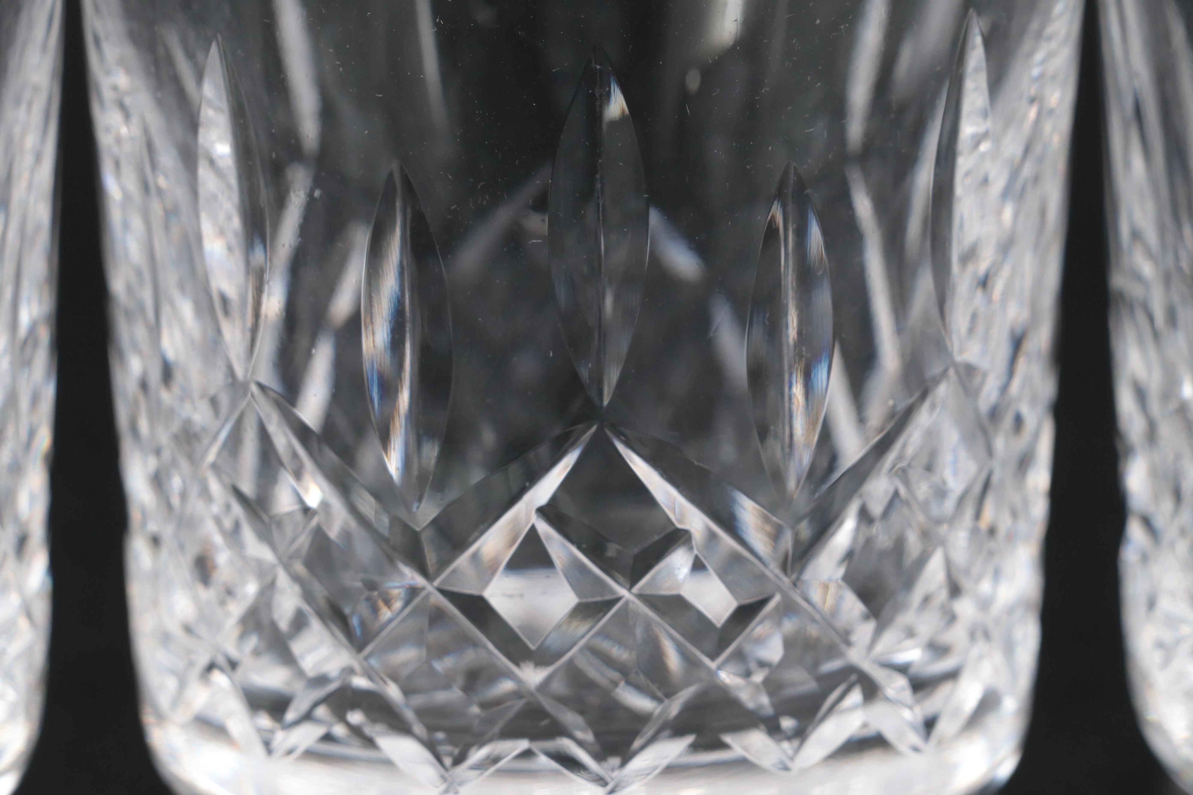 Waterford Crystal "Lismore" Old Fashioned and Highball Glasses