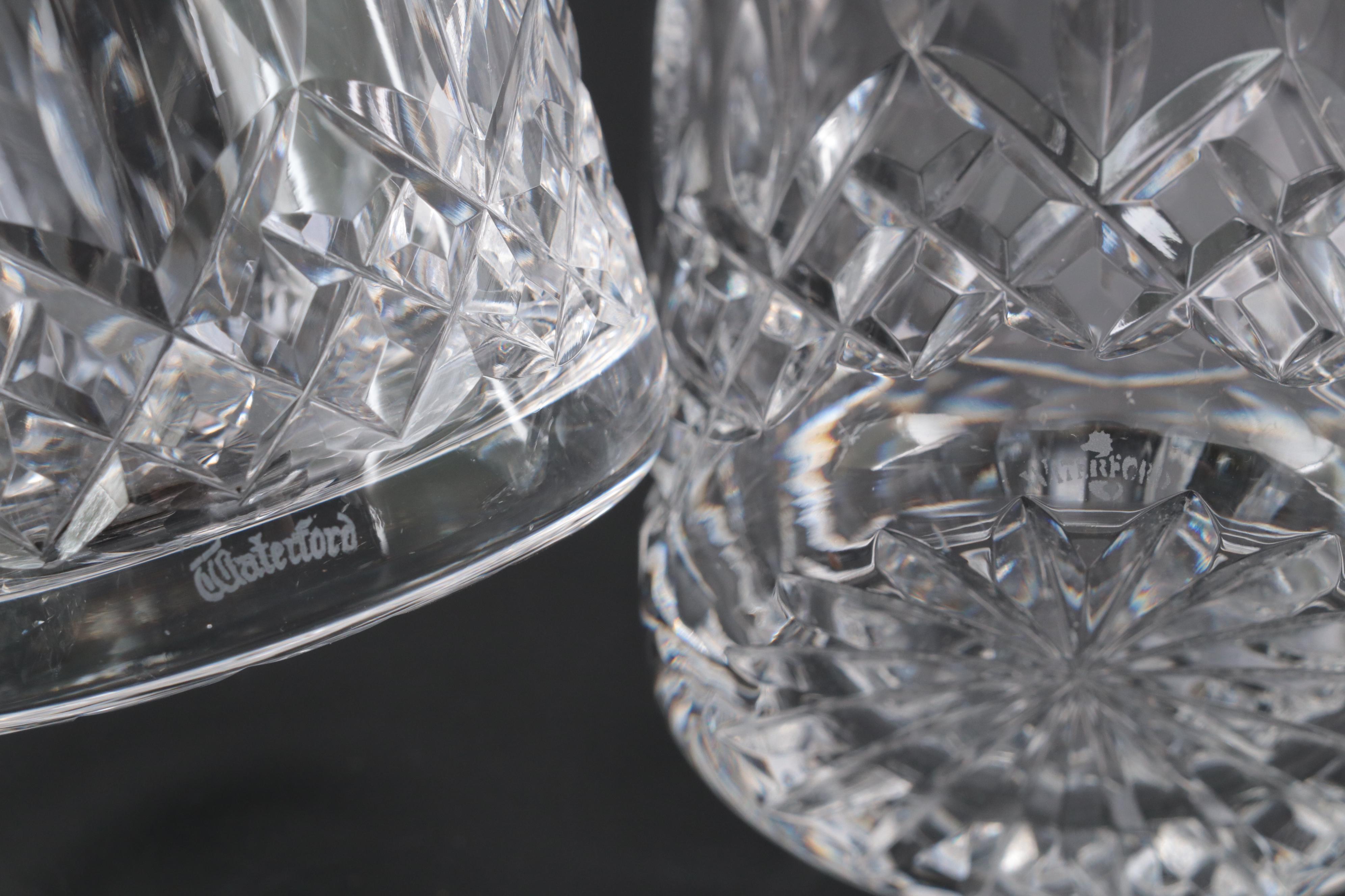 Waterford Crystal "Lismore" Old Fashioned and Highball Glasses