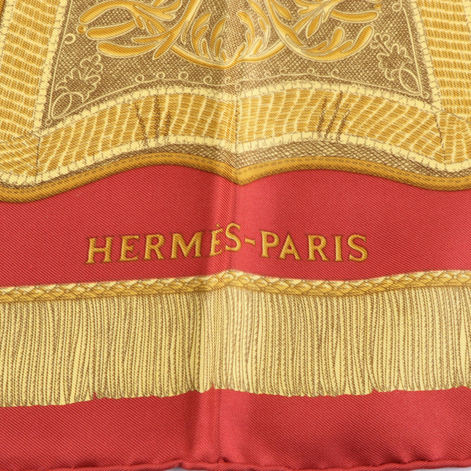 Hermès "Poste et Cavalerie" Scarf 90 Silk Twill