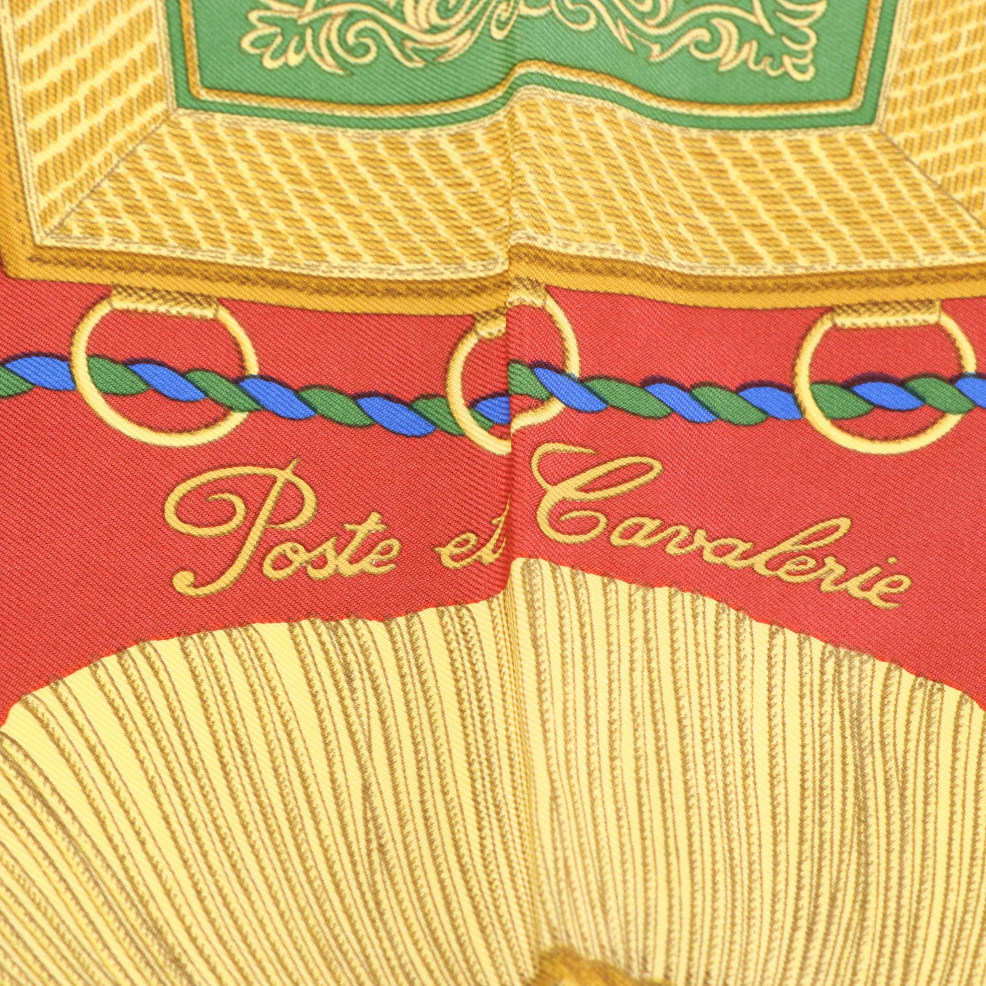 Hermès "Poste et Cavalerie" Scarf 90 Silk Twill