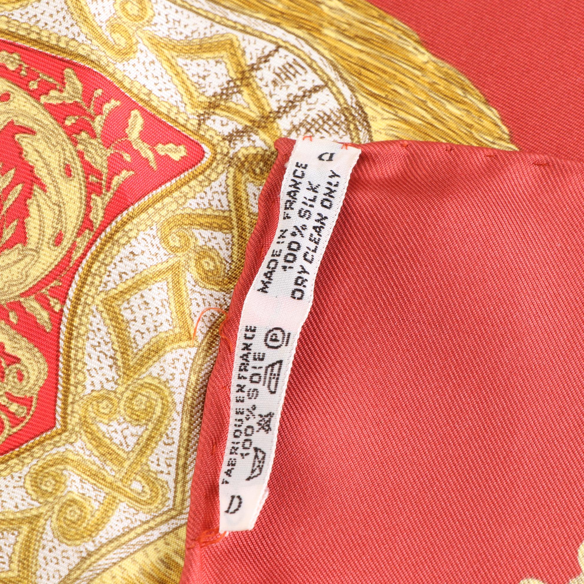 Hermès "Poste et Cavalerie" Scarf 90 Silk Twill