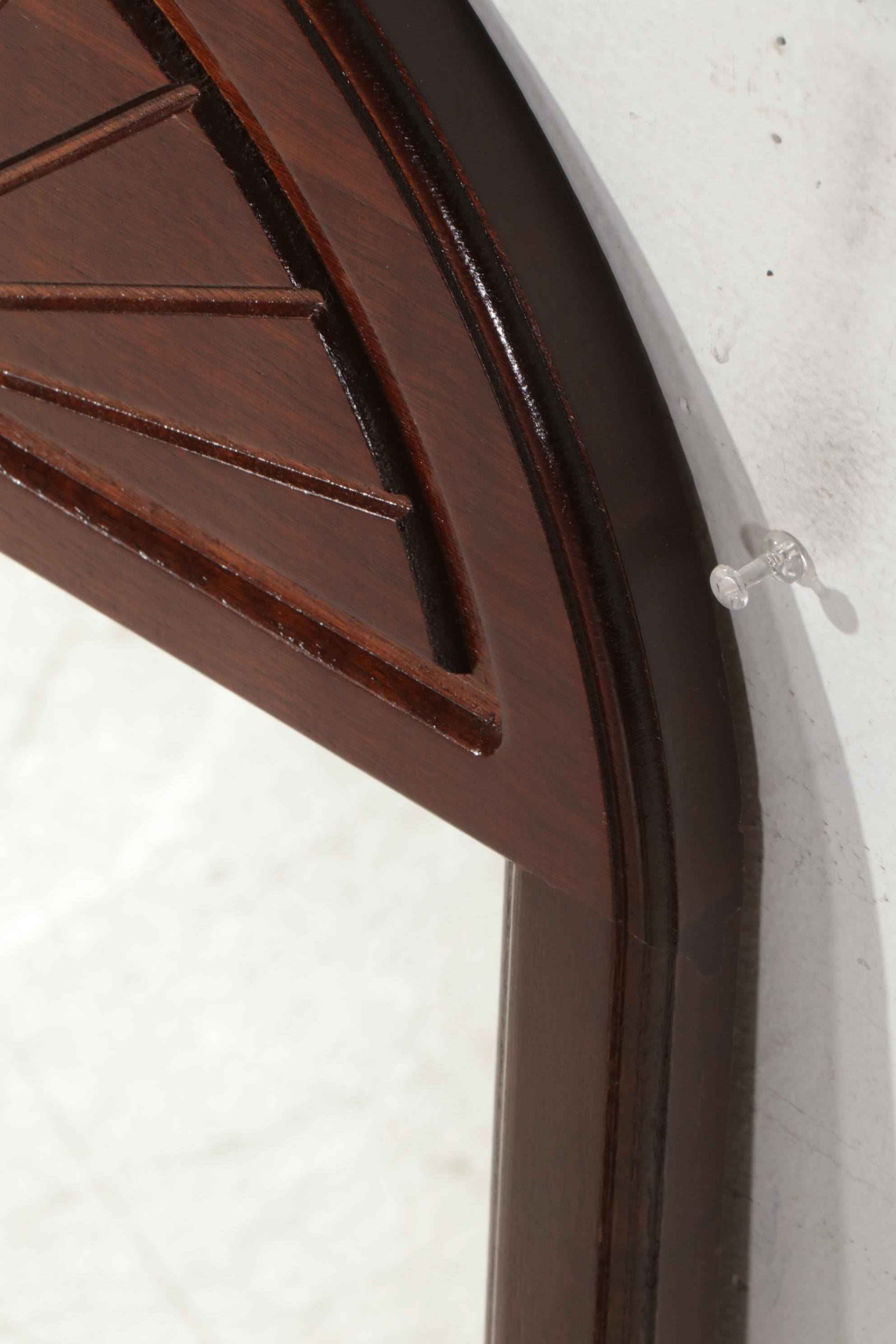 Bombay Company Georgian Style Mahogany Finished Two-Drawer Stand and Wall Mirror