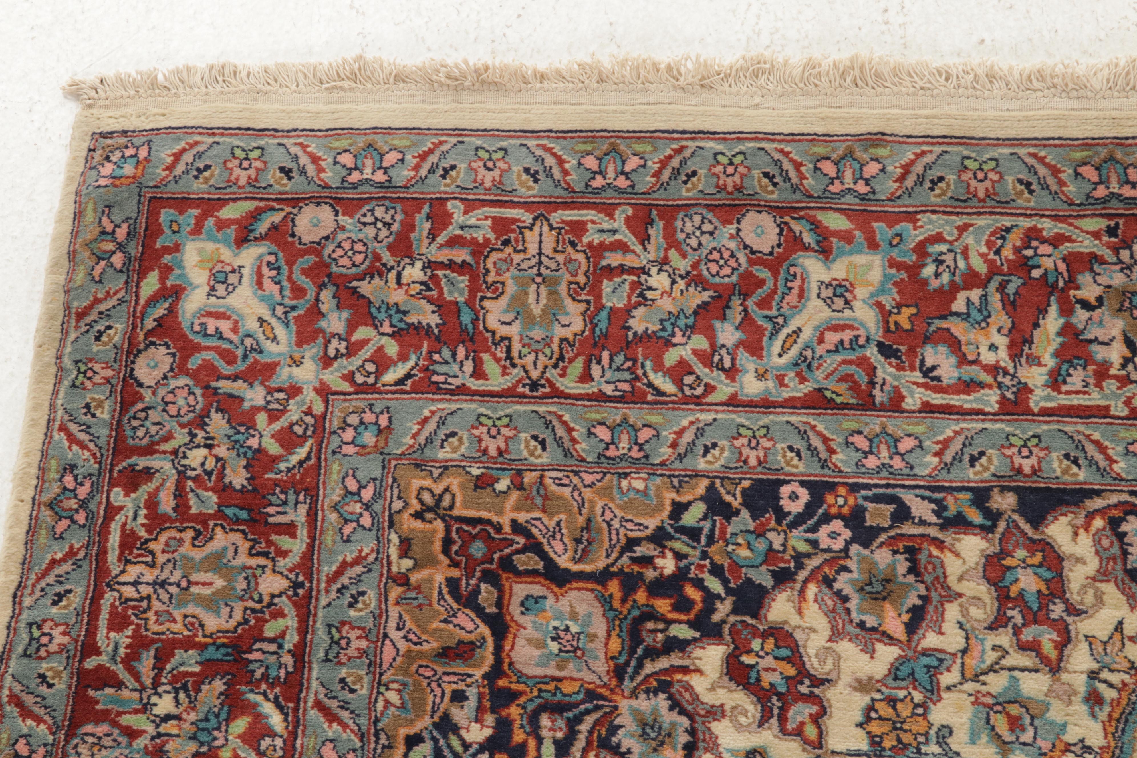 4'7 x 7'5 Hand-Knotted Pakistani Persian Tabriz Area Rug, 2000s