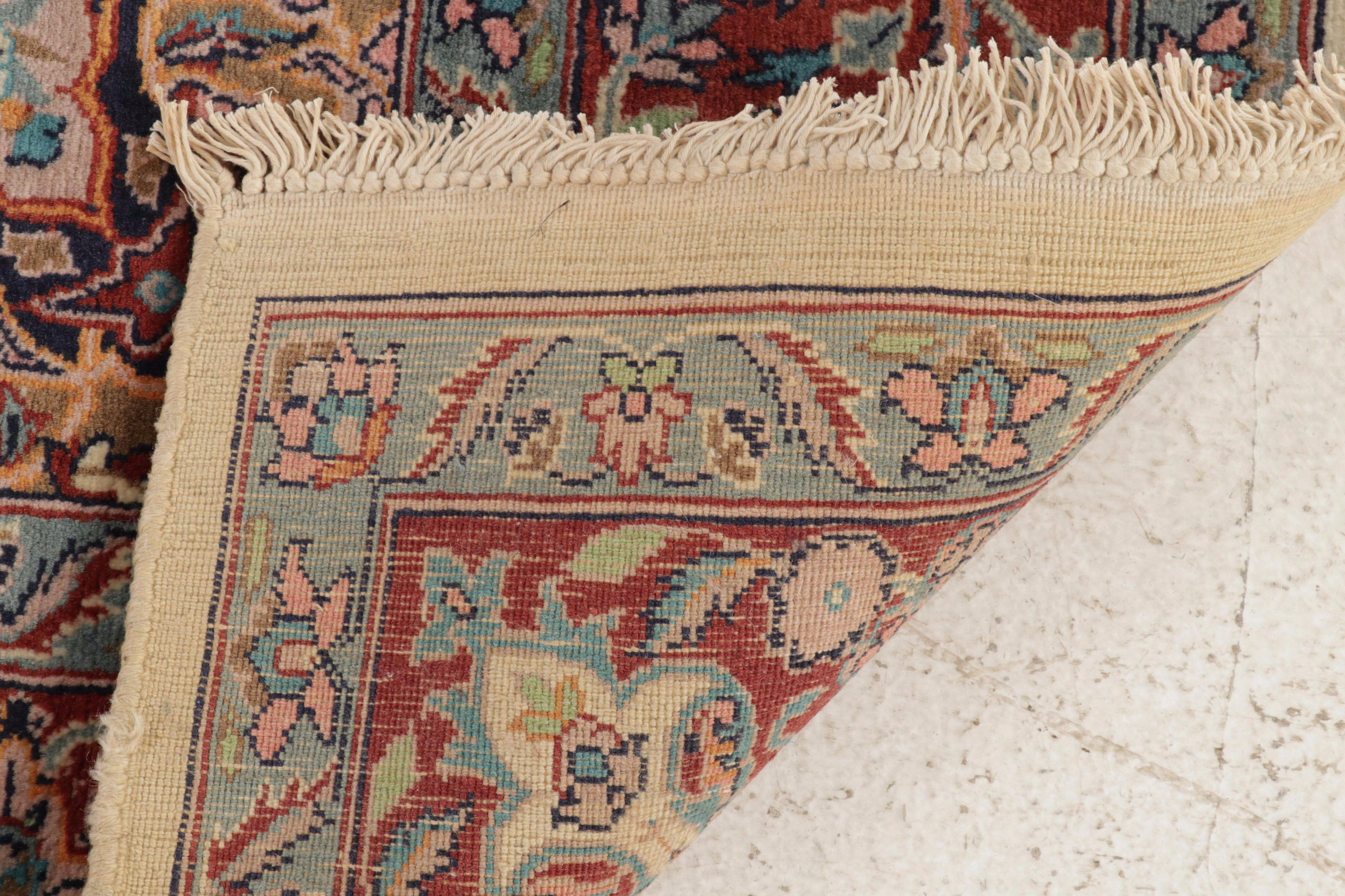 4'7 x 7'5 Hand-Knotted Pakistani Persian Tabriz Area Rug, 2000s