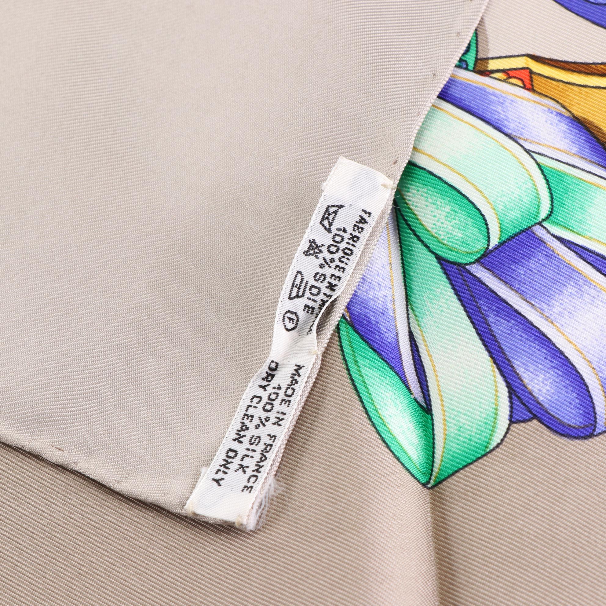 Hermès ''Les Rubans du Cheval'' Scarf 90 in Silk Twill