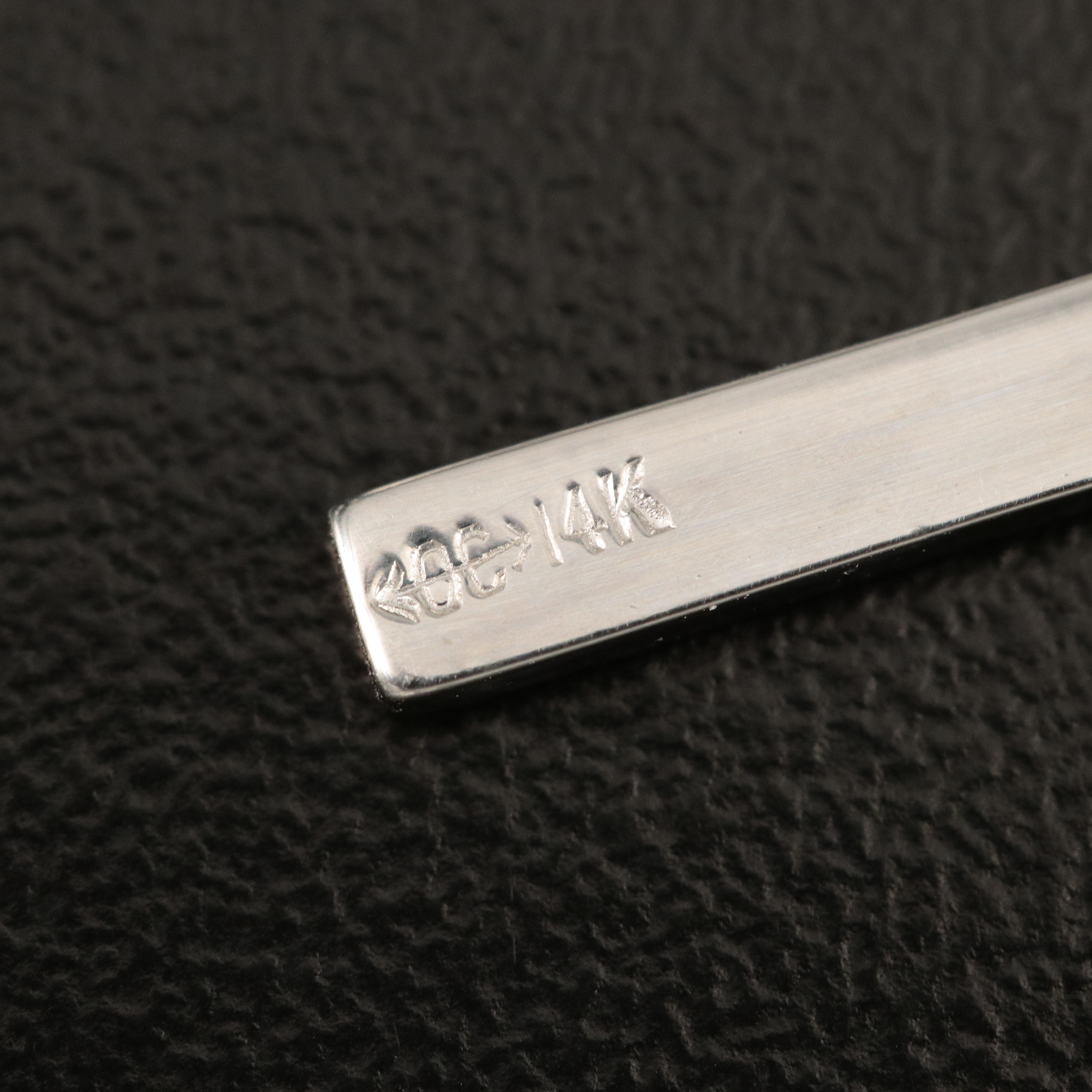 14K 0.02 CTW Diamond Cross Pendant