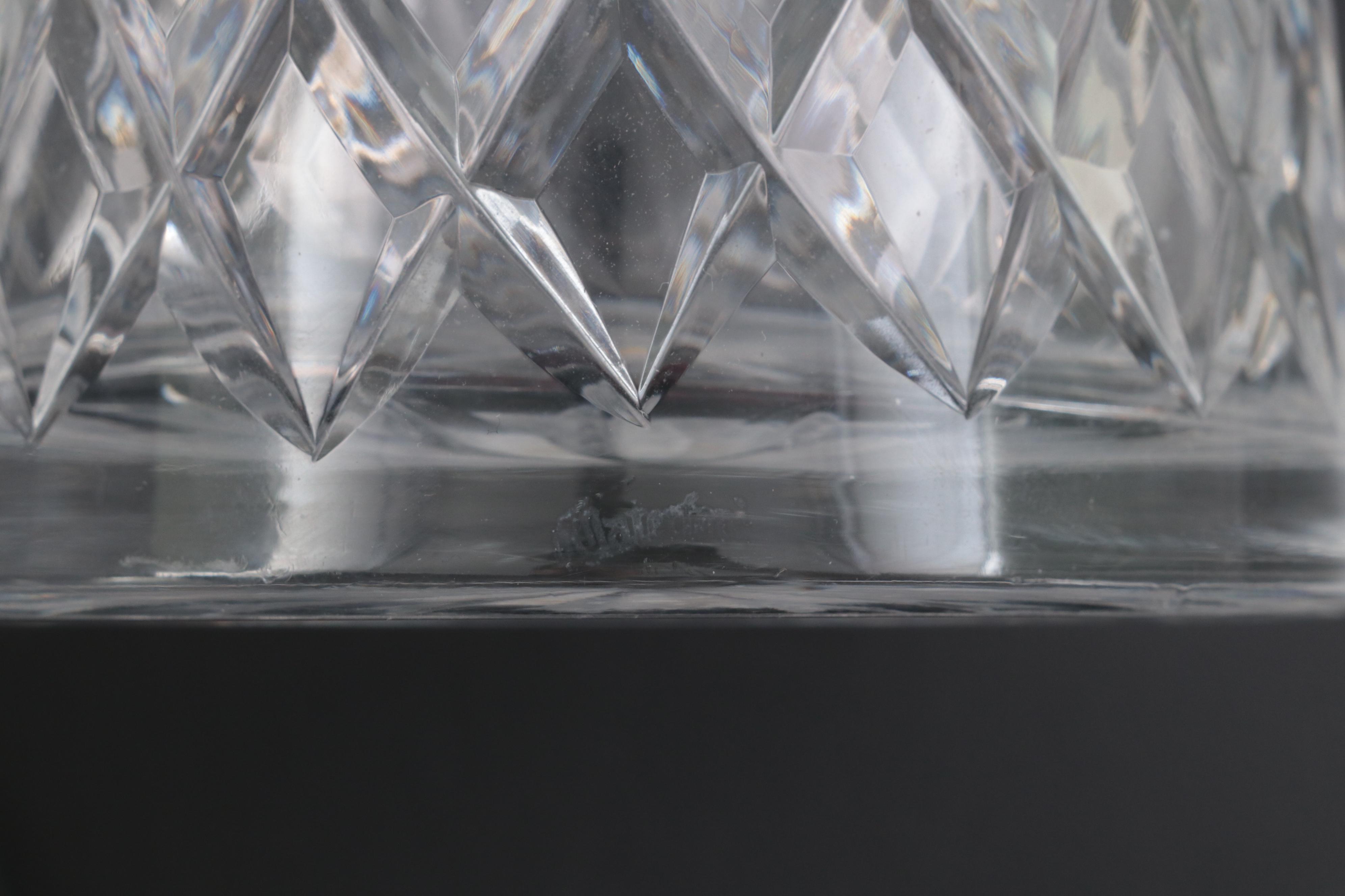 Waterford Crystal "Lismore" Decanter with Hock Wine Glasses and Snifters