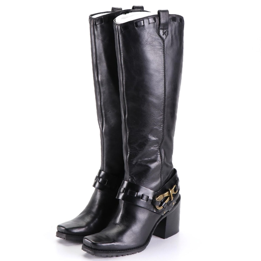 Jessica Simpson Lanasi Harness Boots in Barroso Leather with Box