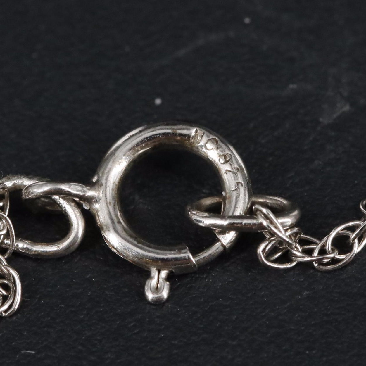 Sterling Diamond Floating Flower Pendant Necklace