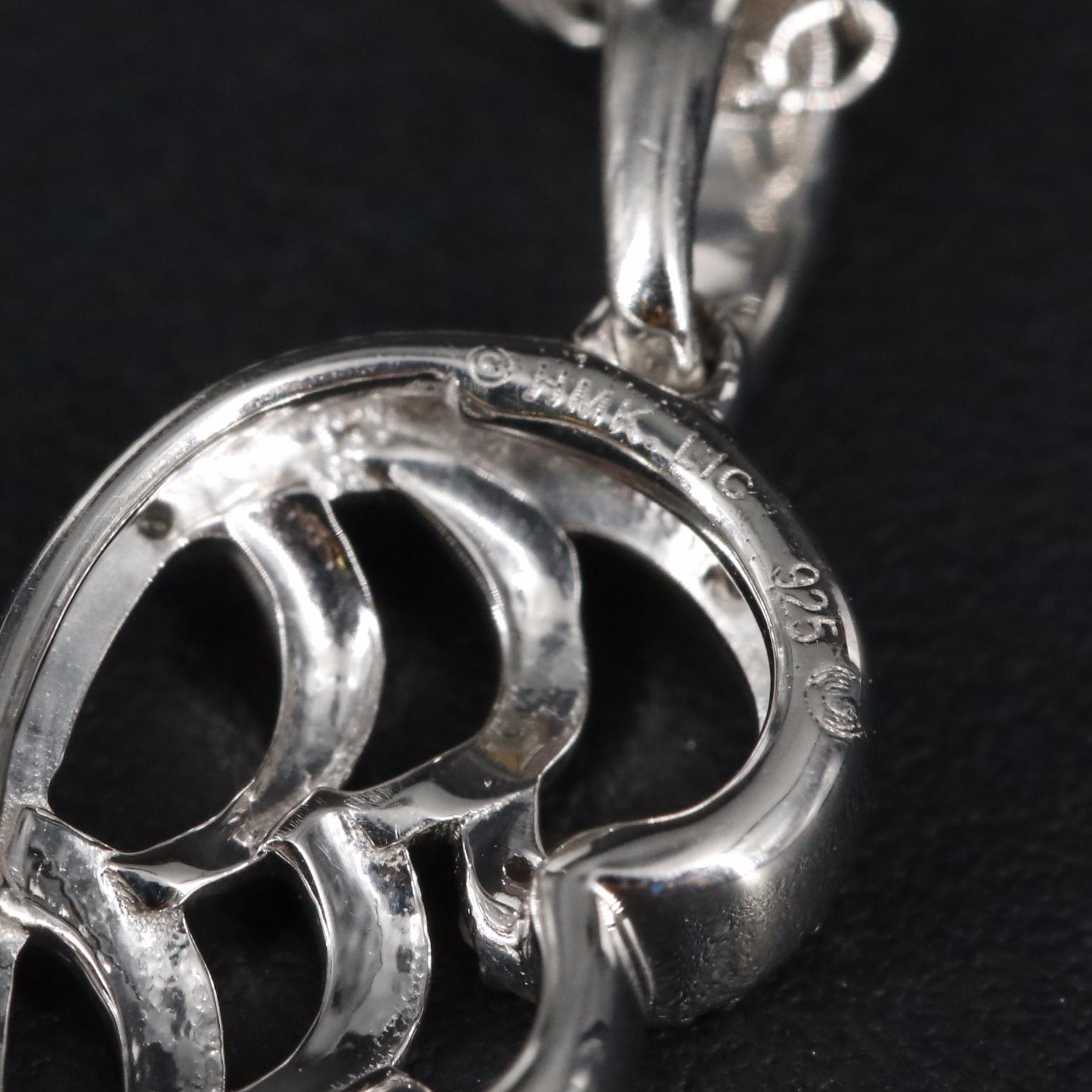 Sterling 0.01 CTW Diamond Angel Wing Pendant Necklace