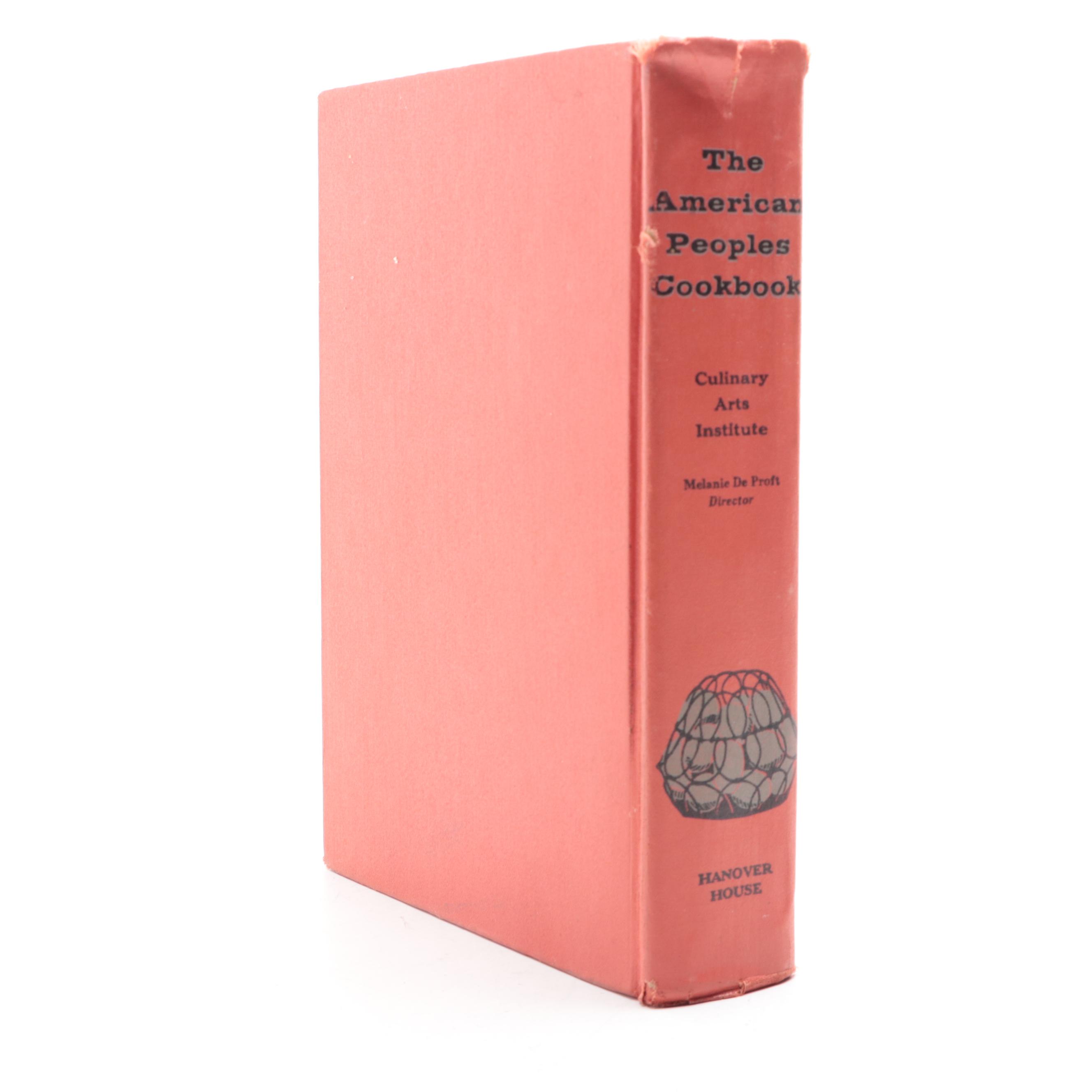 Illustrated "The American Peoples Cookbook" by Melanie De Proft, 1956