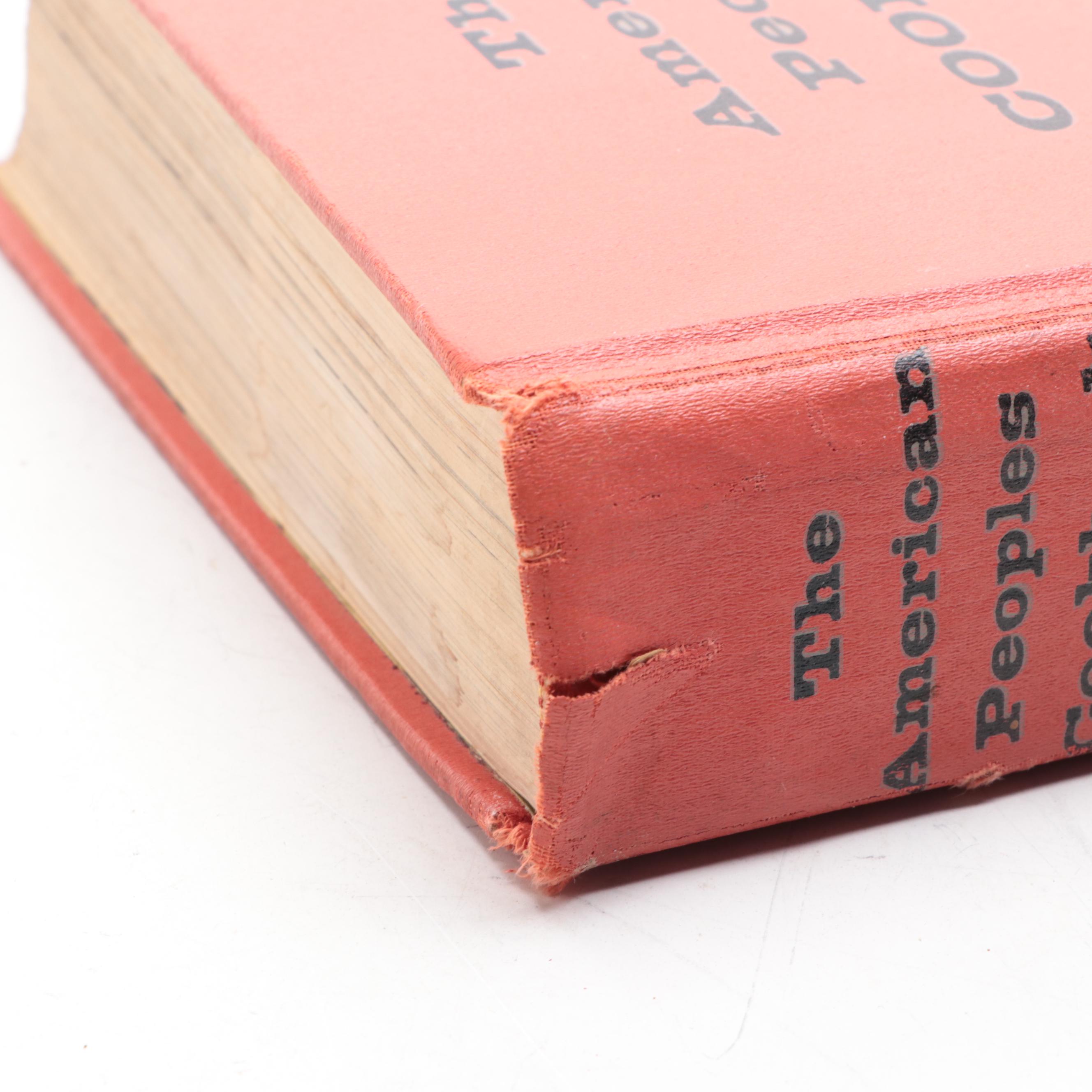 Illustrated "The American Peoples Cookbook" by Melanie De Proft, 1956