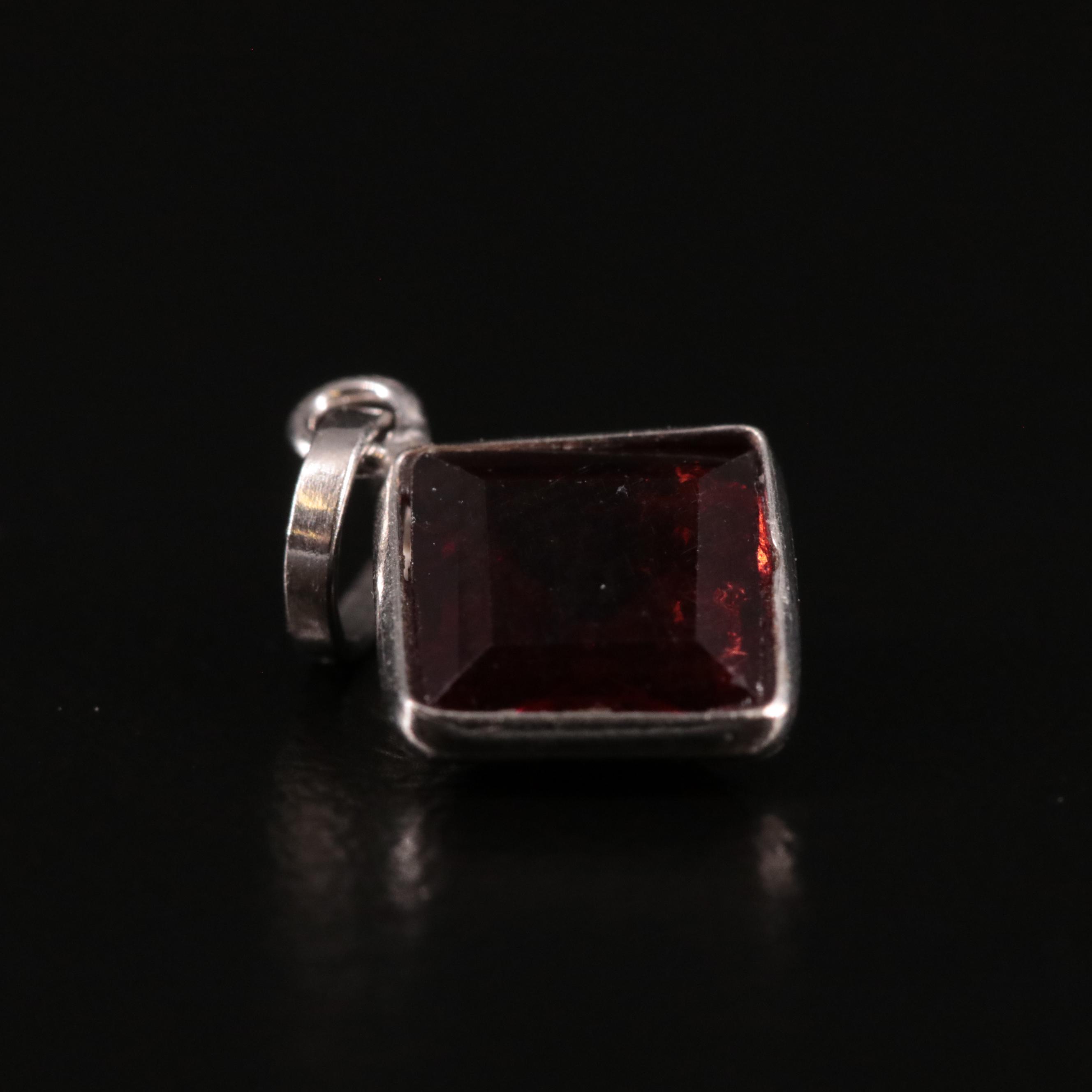 14K Garnet Pendant