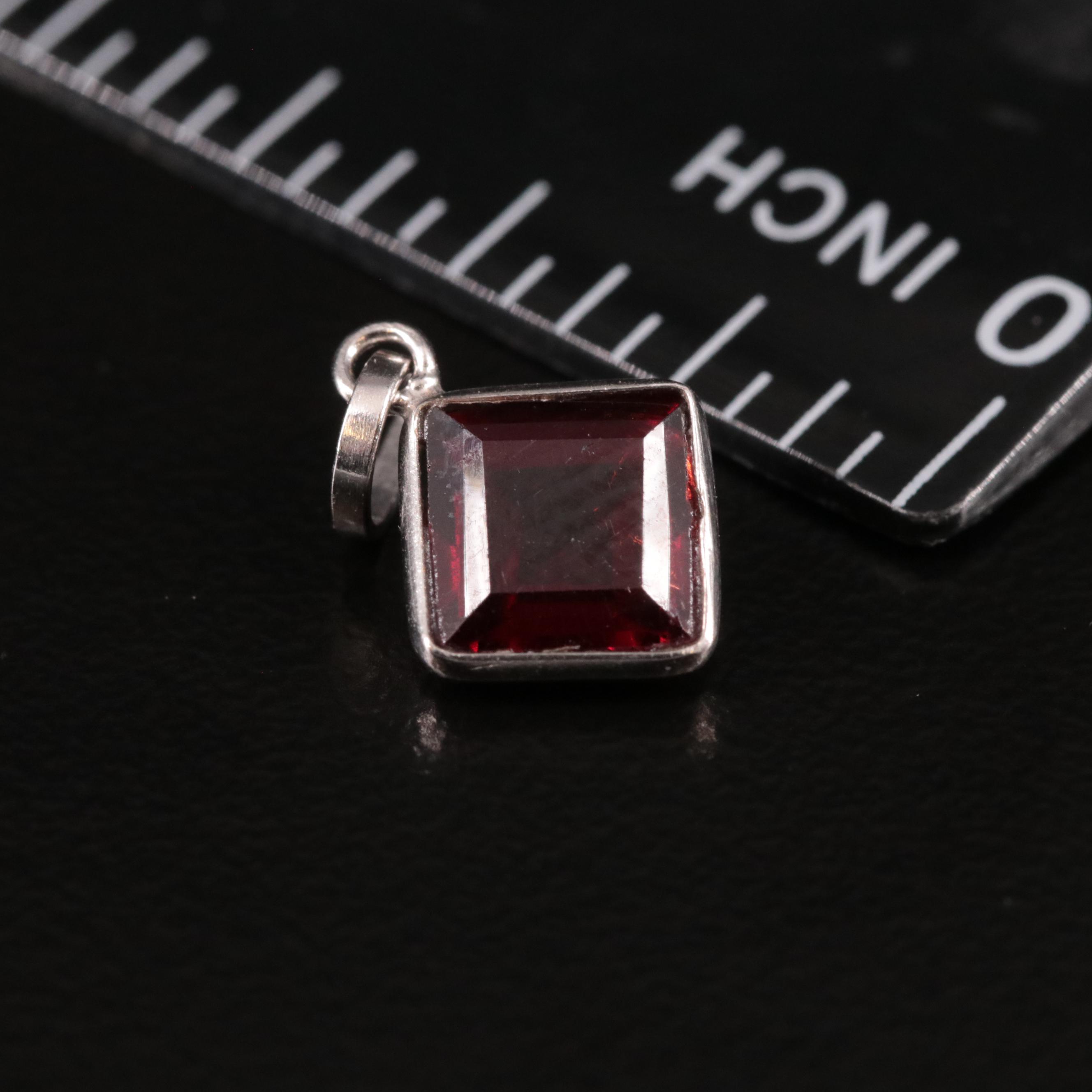 14K Garnet Pendant