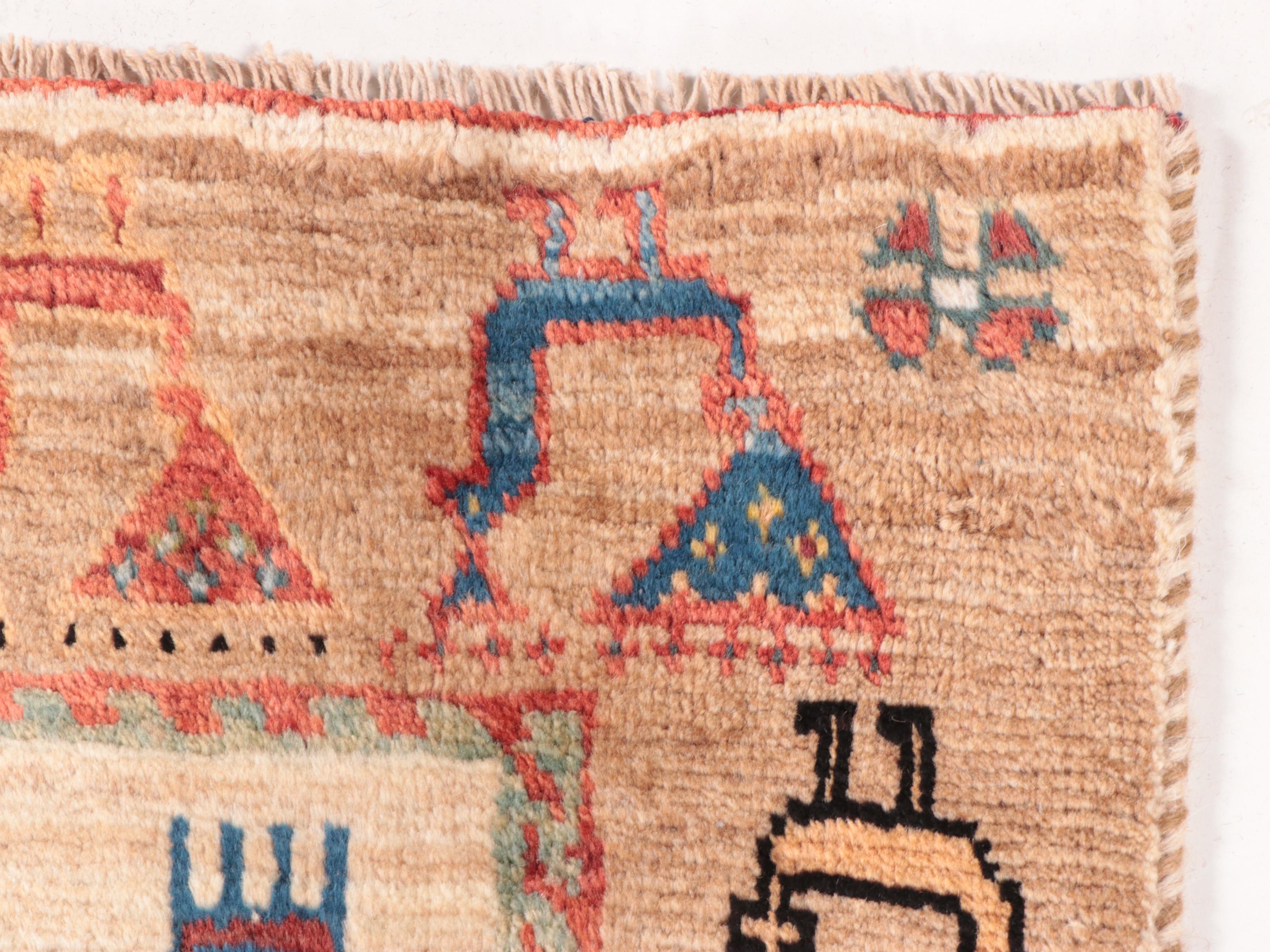 4'7 x 7'8 Hand-Knotted Northwest Persian Pictorial Area Rug