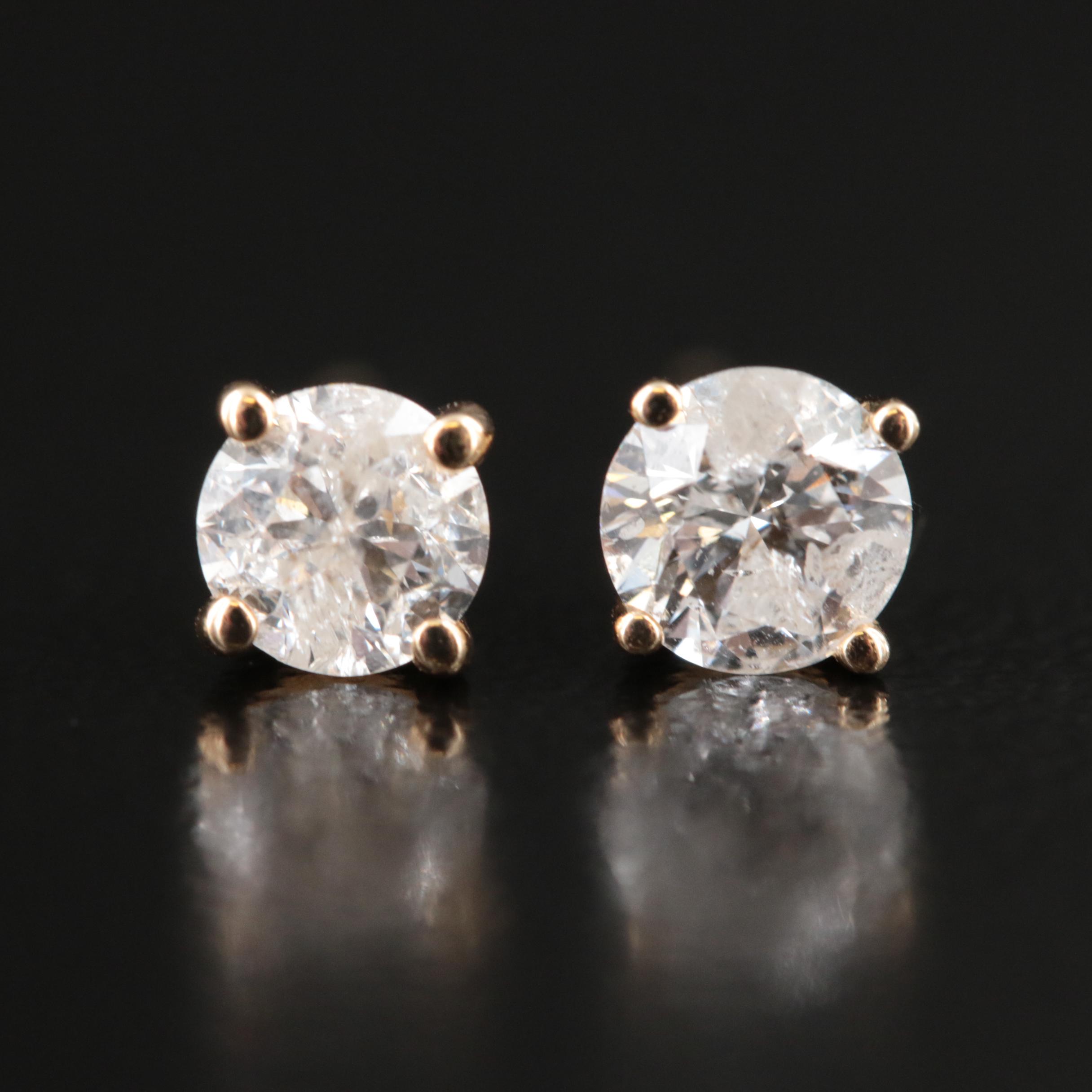 14K 0.63 CTW Diamond Stud Earrings