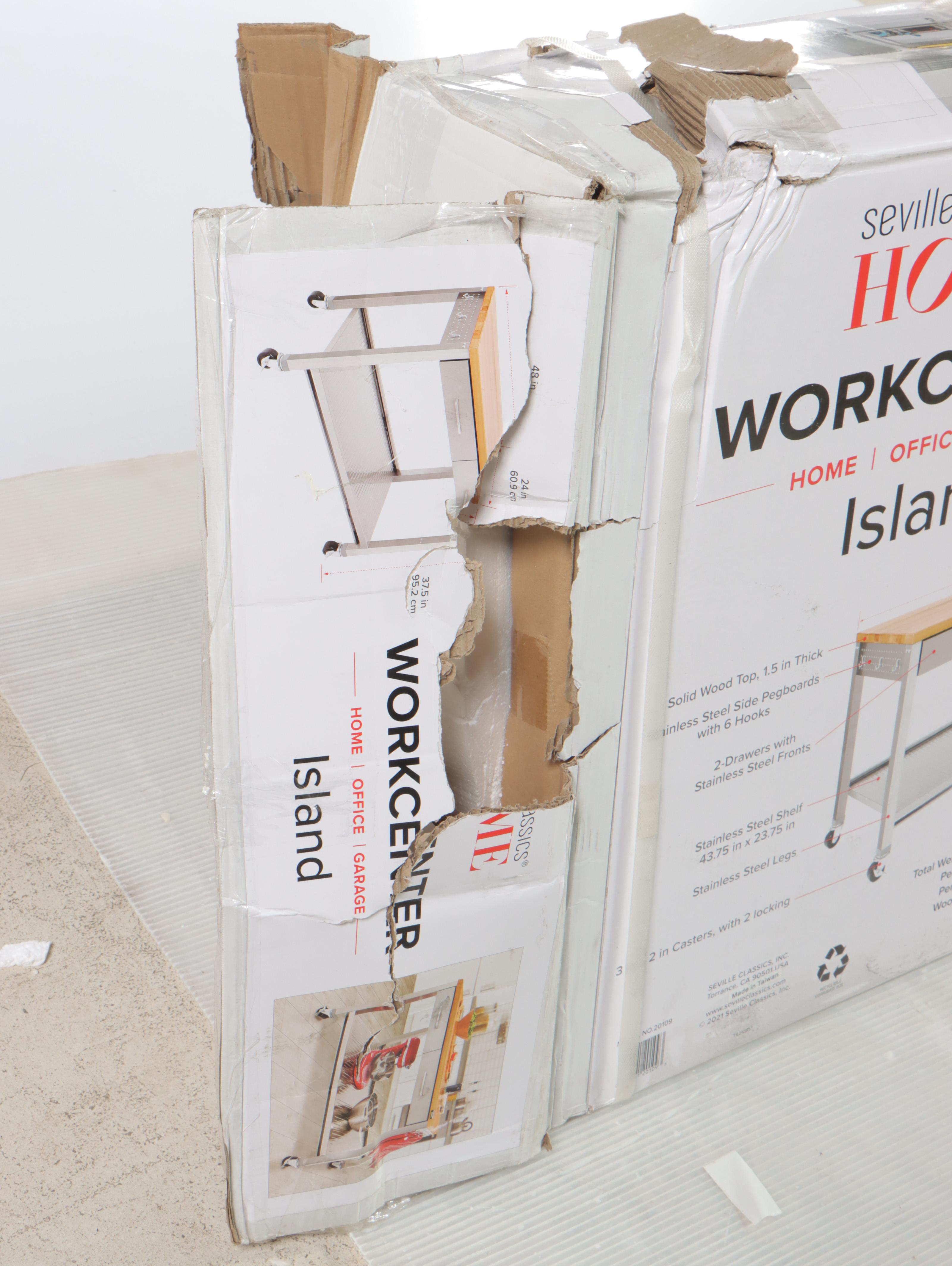 Seville Classics Home Workcenter Island Cart