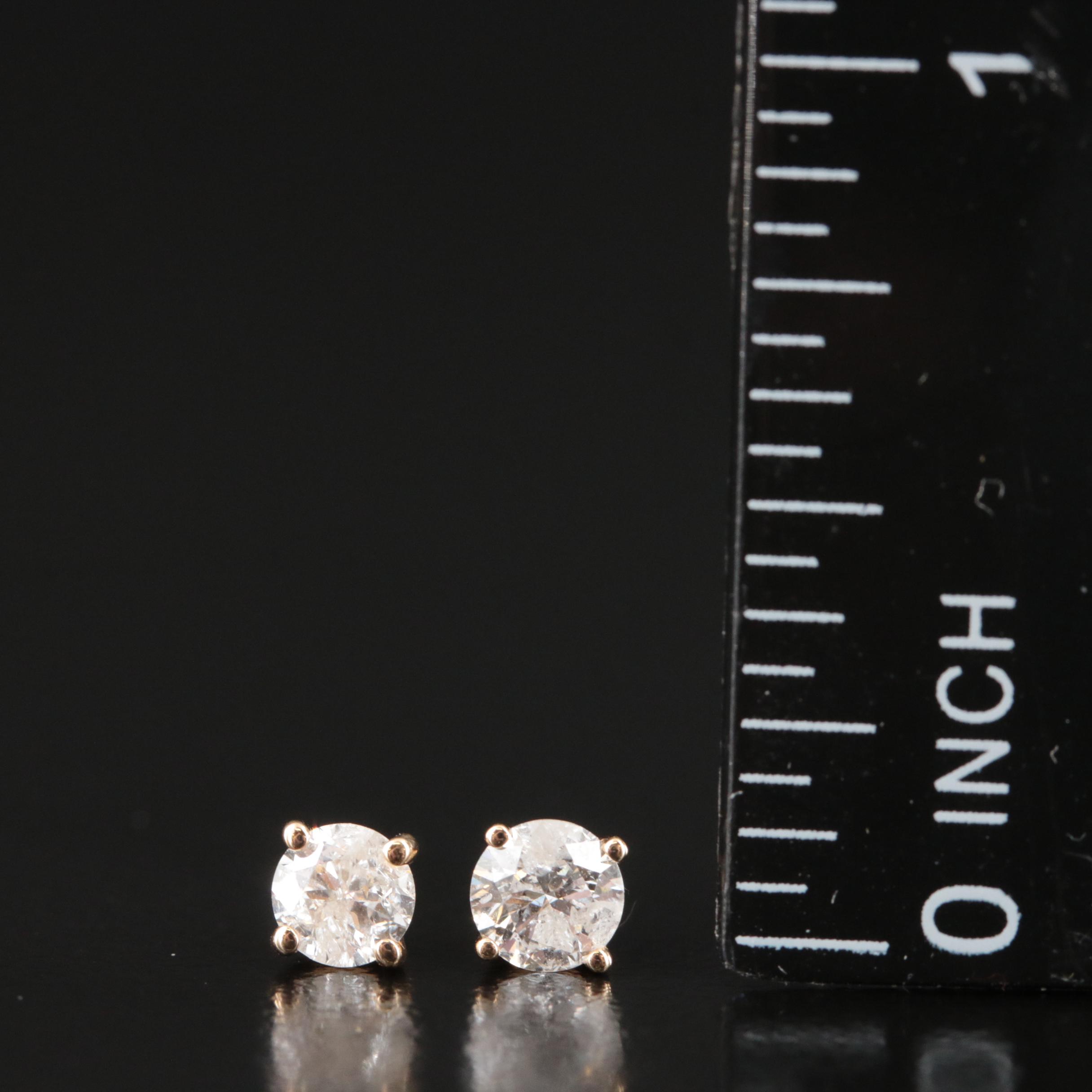 14K 0.63 CTW Diamond Stud Earrings