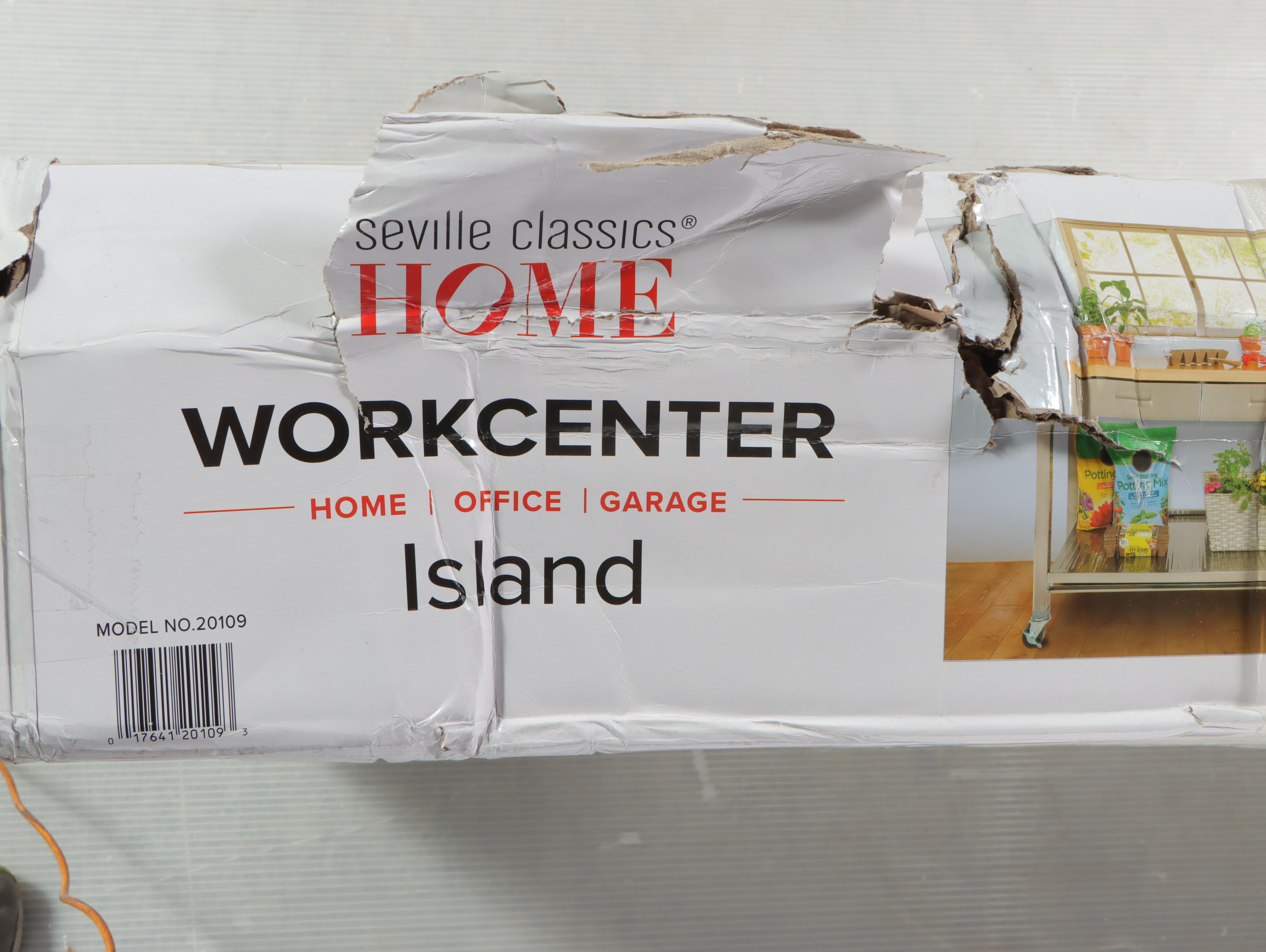 Seville Classics Home Workcenter Island Cart