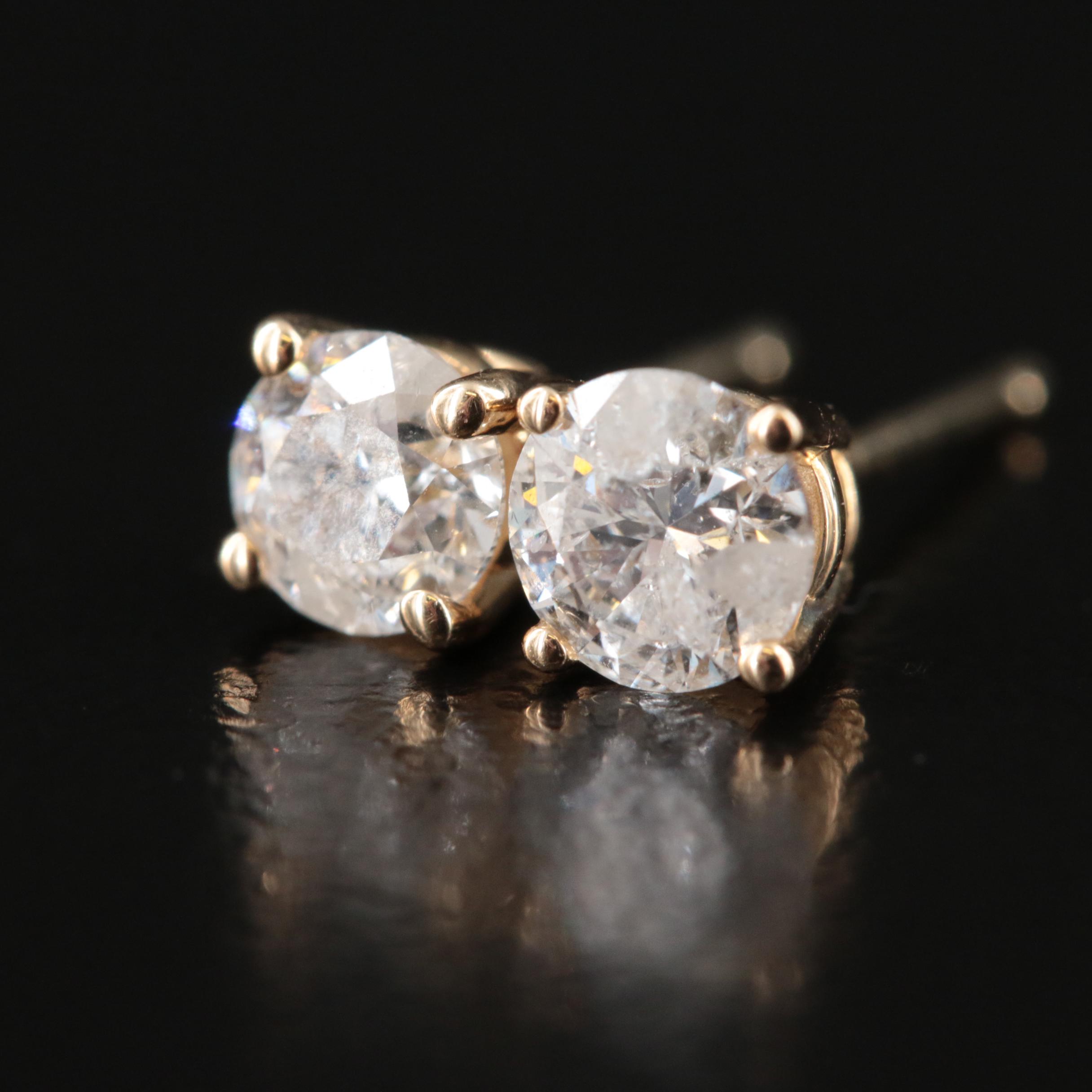 14K 0.63 CTW Diamond Stud Earrings