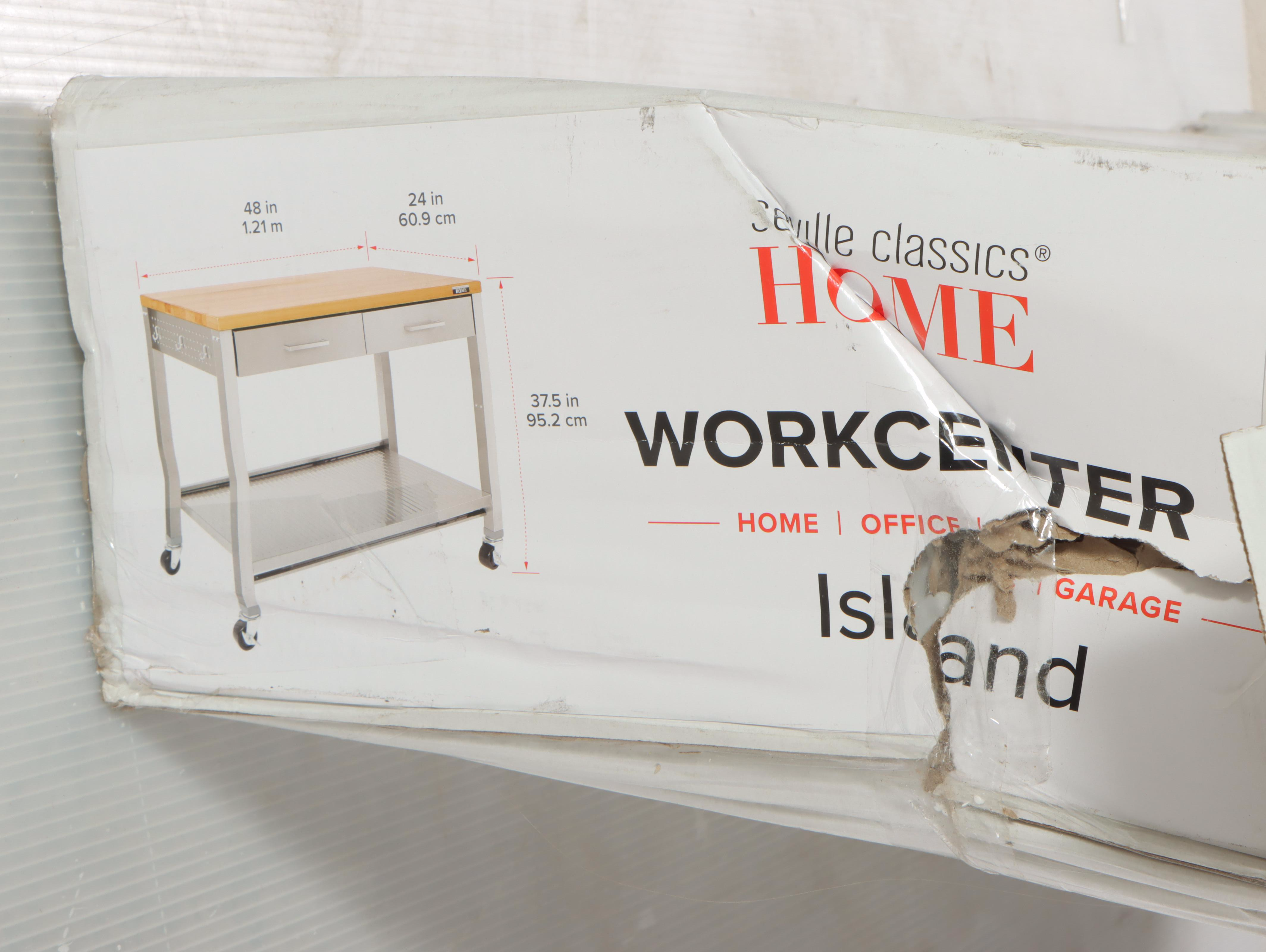 Seville Classics Home Workcenter Island Cart