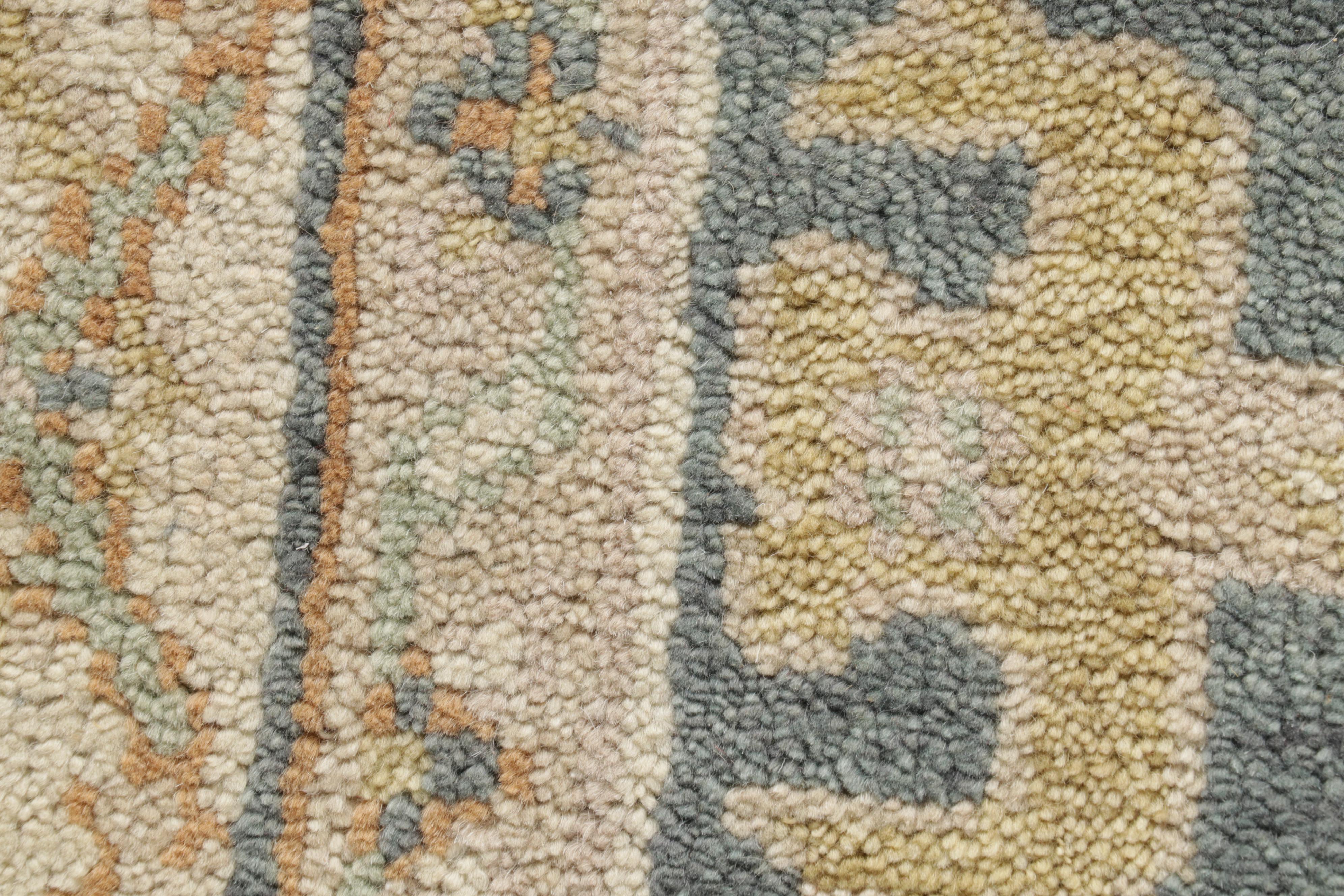 4'11 x 8'4 Hand-Knotted Indo-Turkish Oushak Area Rug