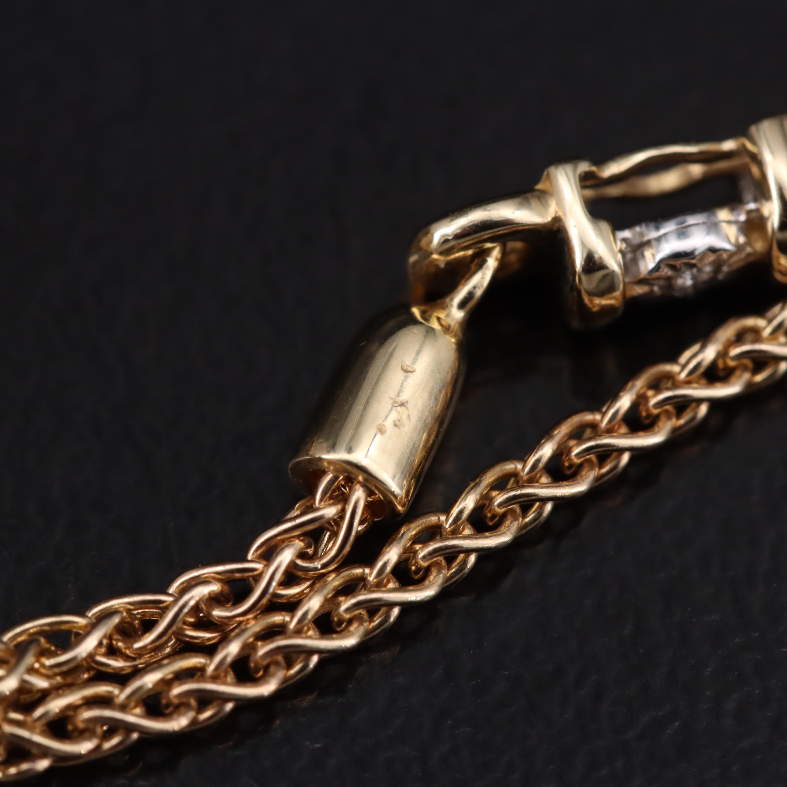 10K 0.11 CTW Diamond Bolo Bracelet