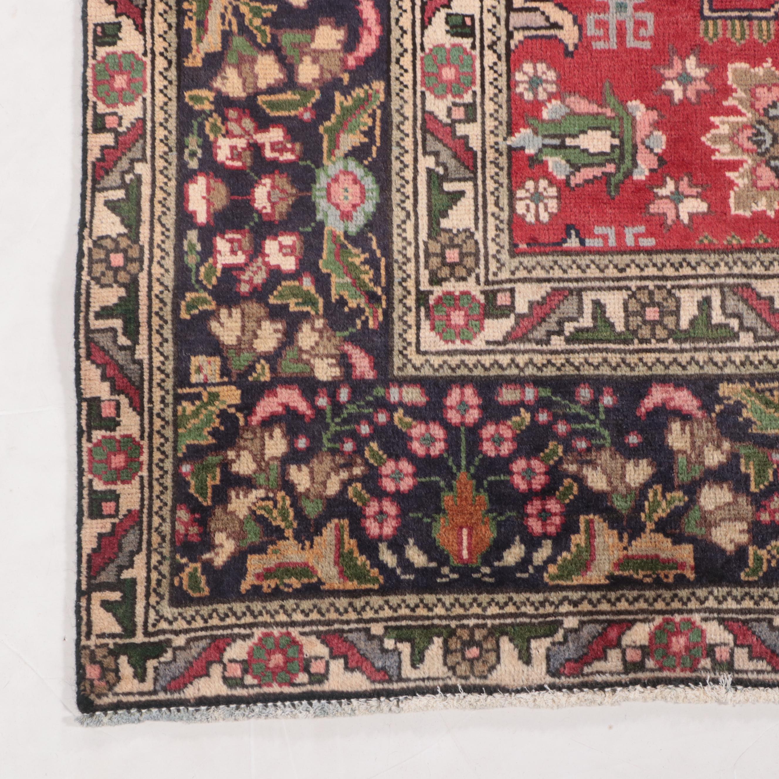 6'2 x 9'8 Hand-Knotted Persian Tabriz Area Rug