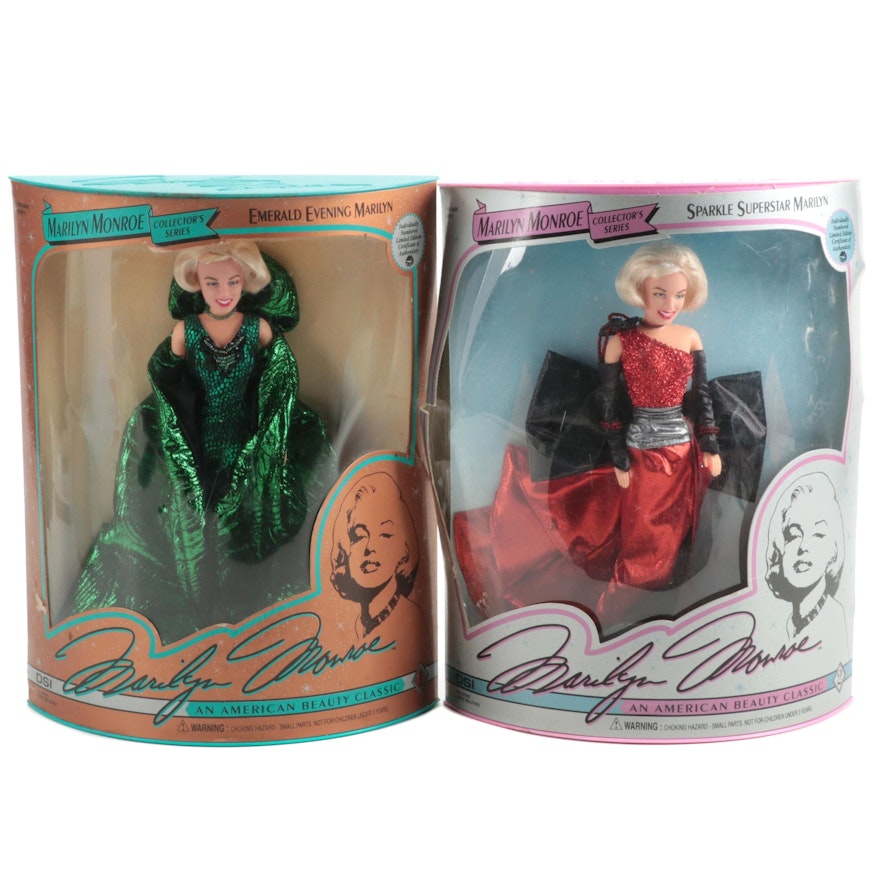 DSI "Sparking Superstar Marilyn" and "Emerald Evening Marilyn" Dolls, 1993