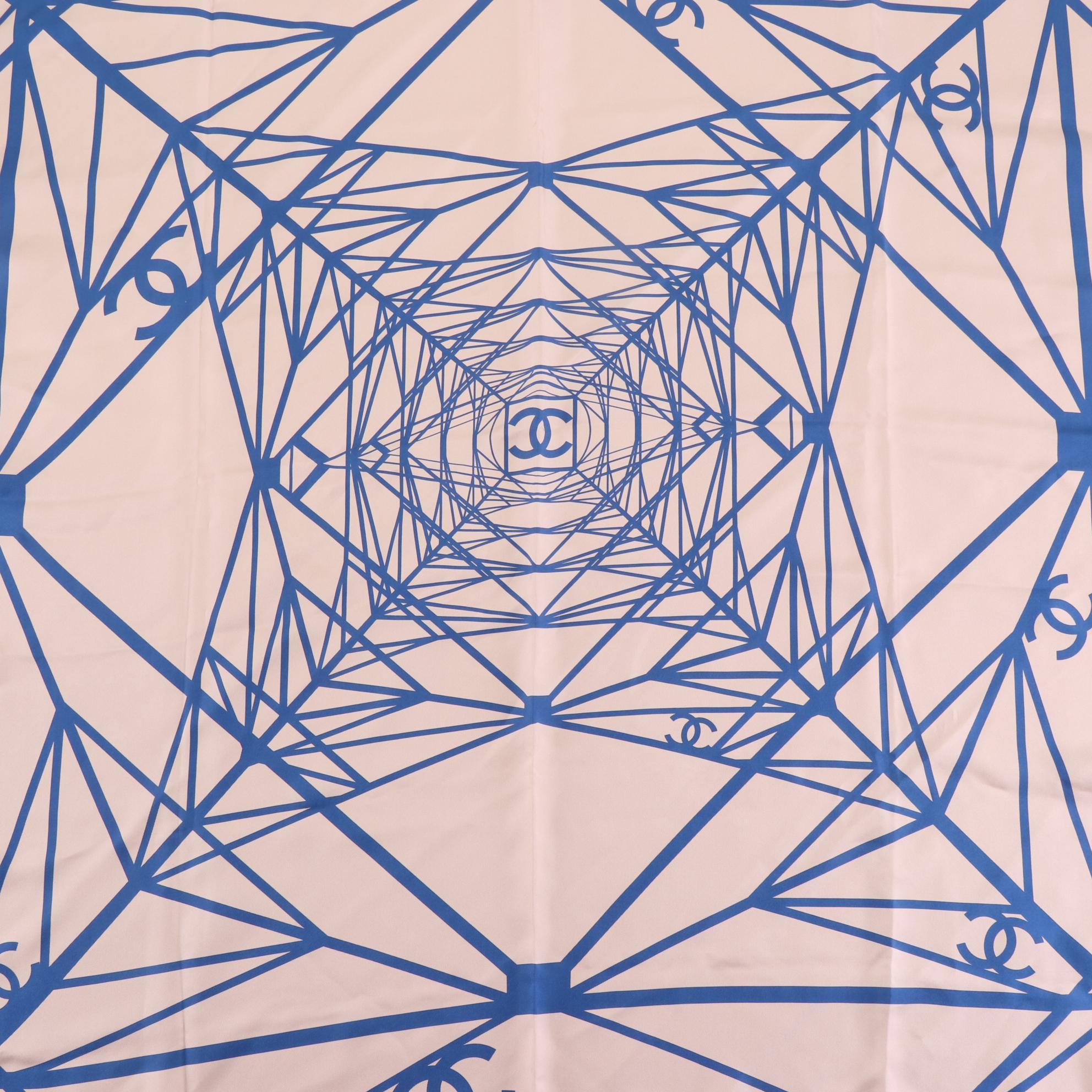 Chanel CC Printed Silk Scarf