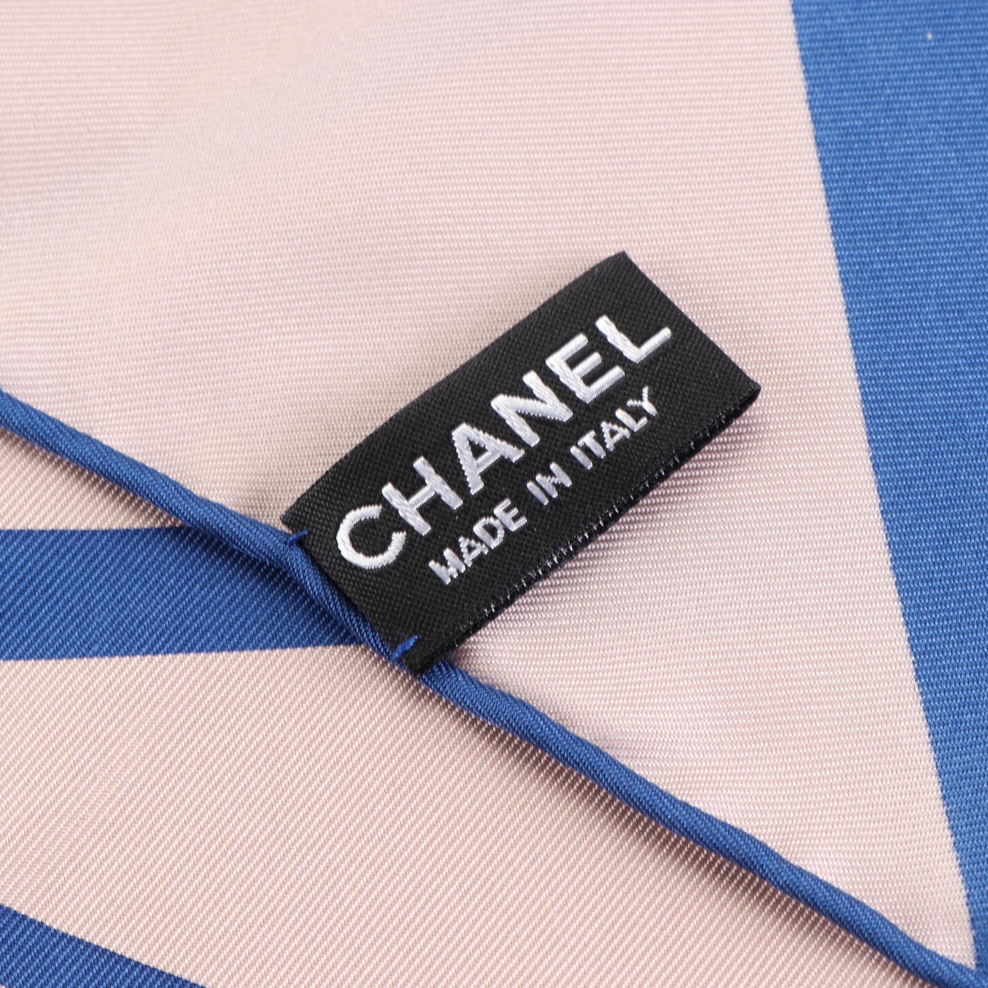 Chanel CC Printed Silk Scarf