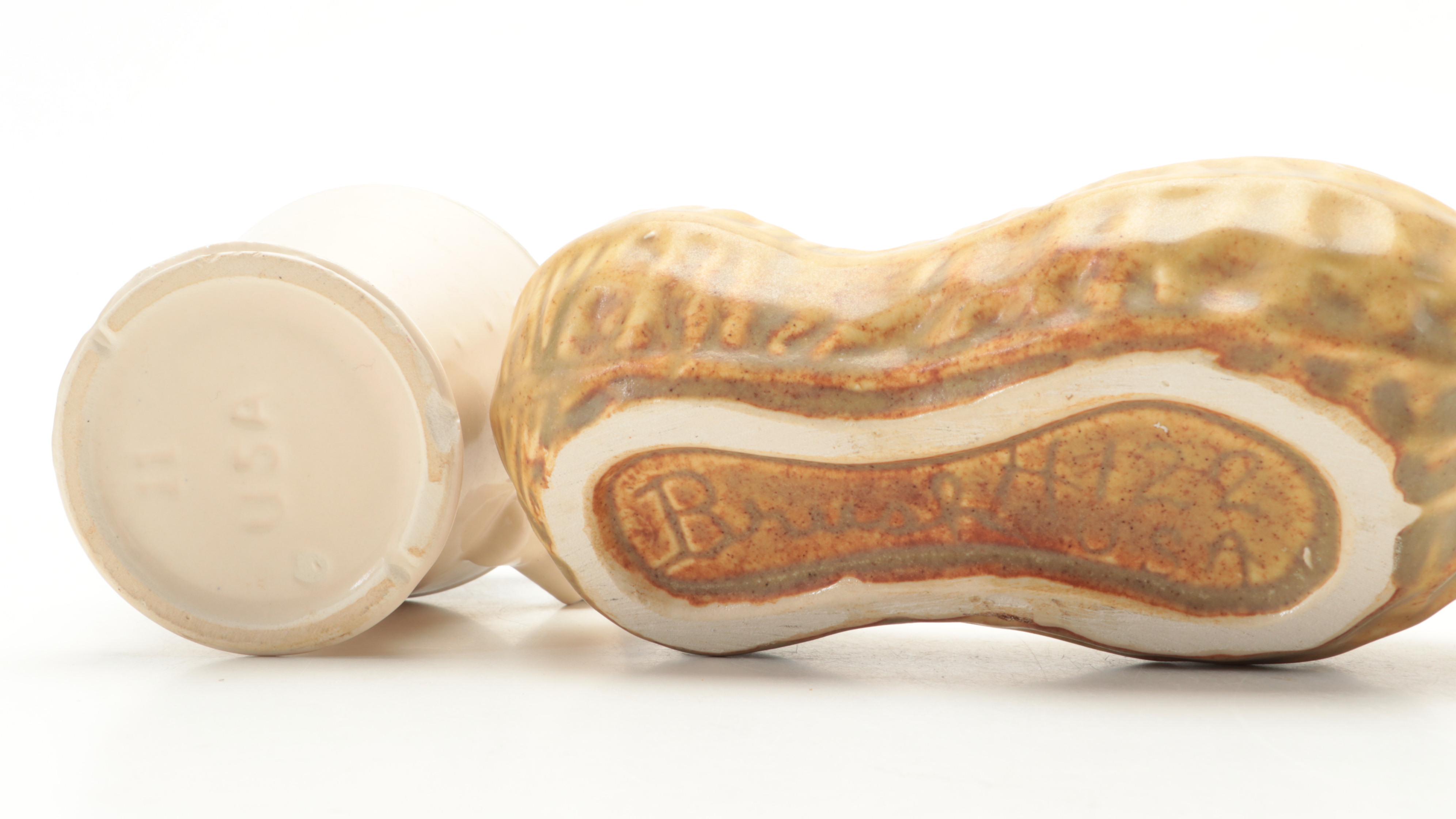 Armbee Nut Bowl with Other Novelty Tableware and Two Tone Pitcher, Mid-20th C.